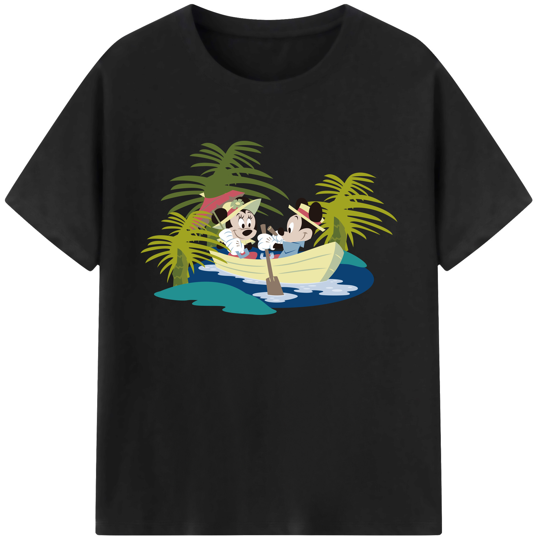 ミッキーマウス Mickey Mouse 綿100％ メンズ半袖Tシャツ｜肌触りやわらか＆通気性