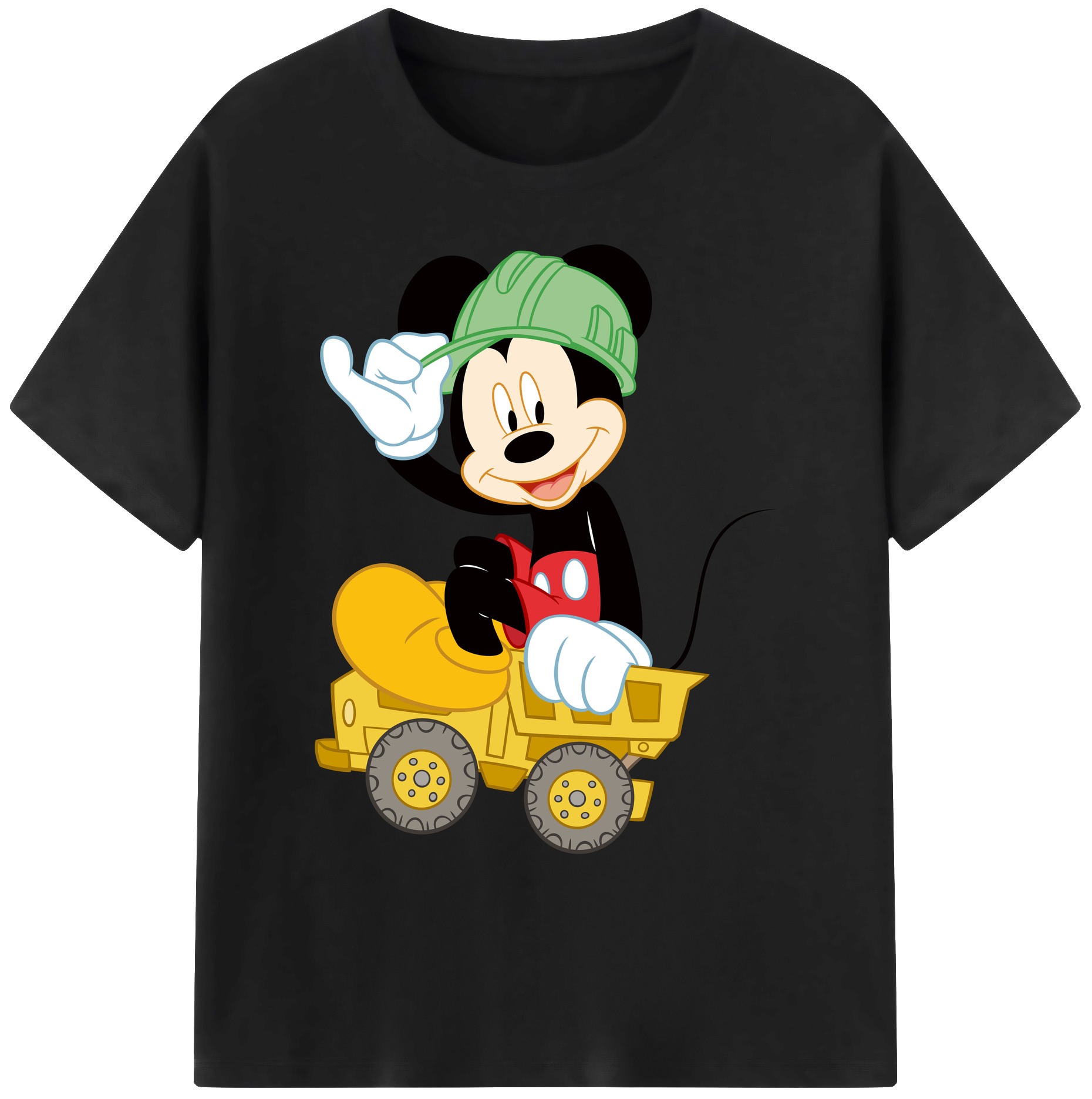 ミッキーマウス Mickey Mouse 綿100％ メンズ半袖Tシャツ｜肌触りやわらか＆通気性