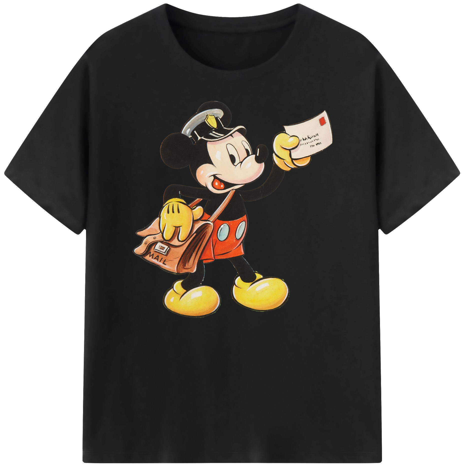 ミッキーマウス Mickey Mouse 綿100％ メンズ半袖Tシャツ｜肌触りやわらか＆通気性