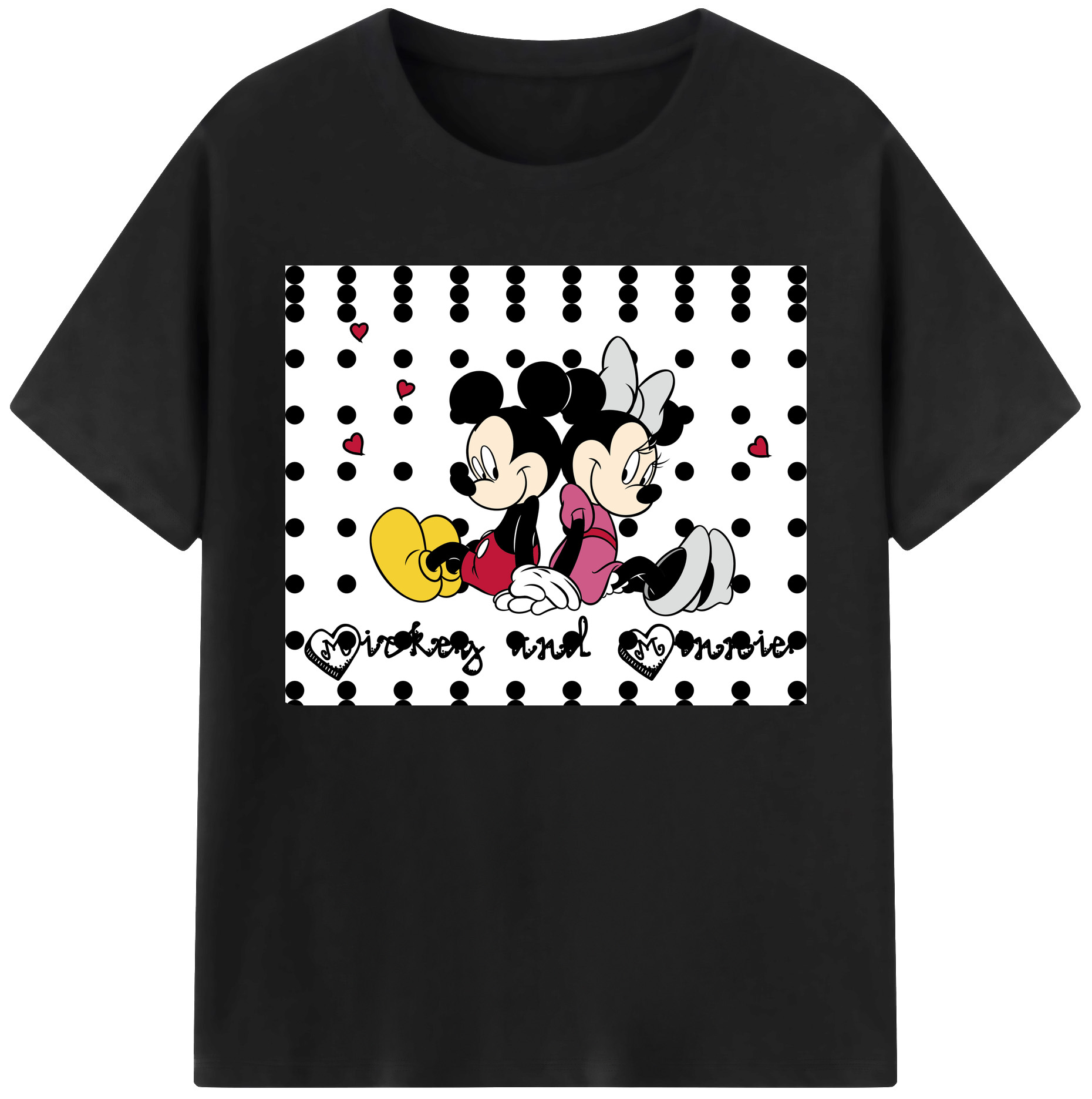 ミッキーマウス Mickey Mouse 綿100％ メンズ半袖Tシャツ｜肌触りやわらか＆通気性
