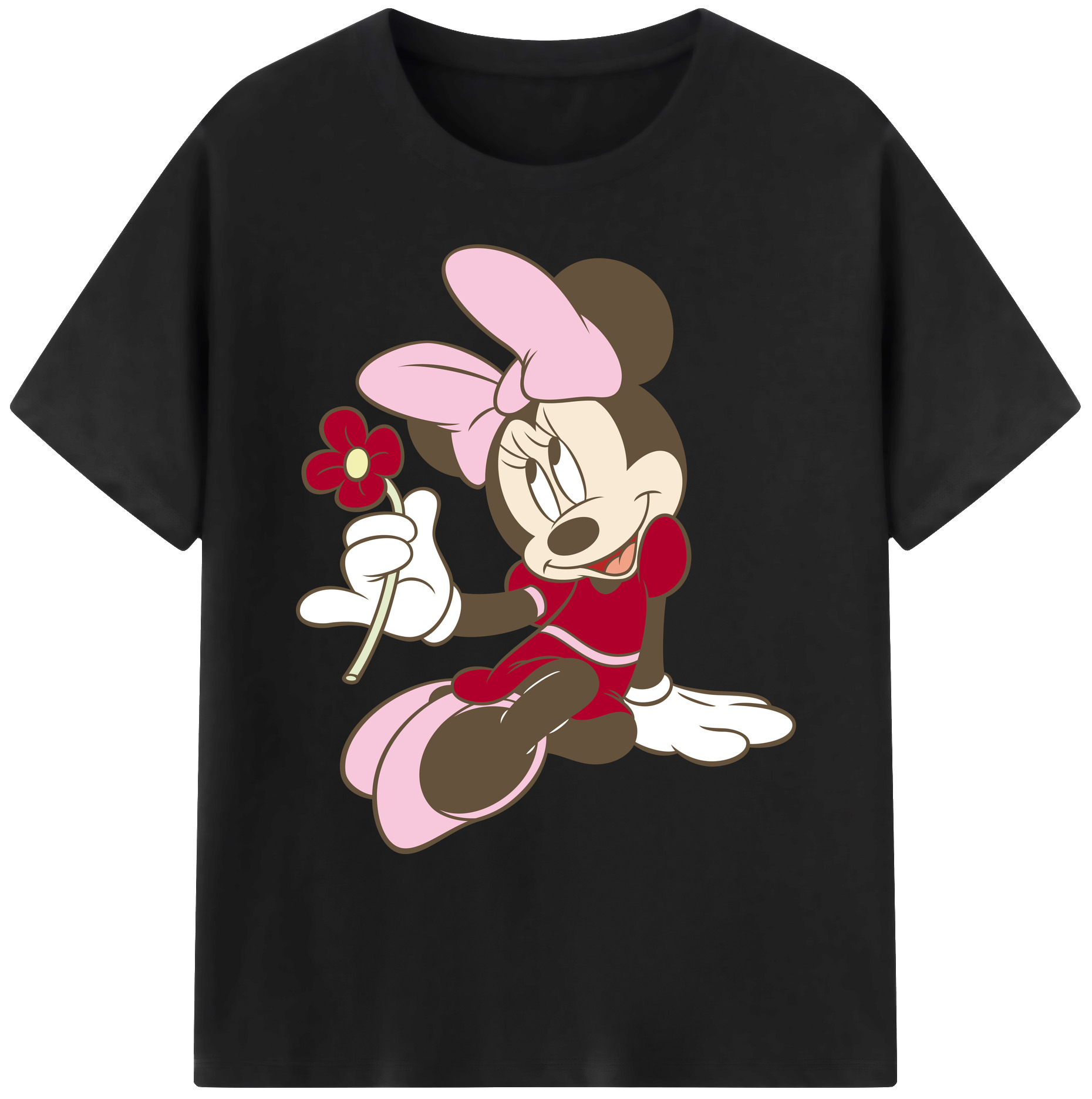 ミッキーマウス Mickey Mouse 綿100％ メンズ半袖Tシャツ｜肌触りやわらか＆通気性