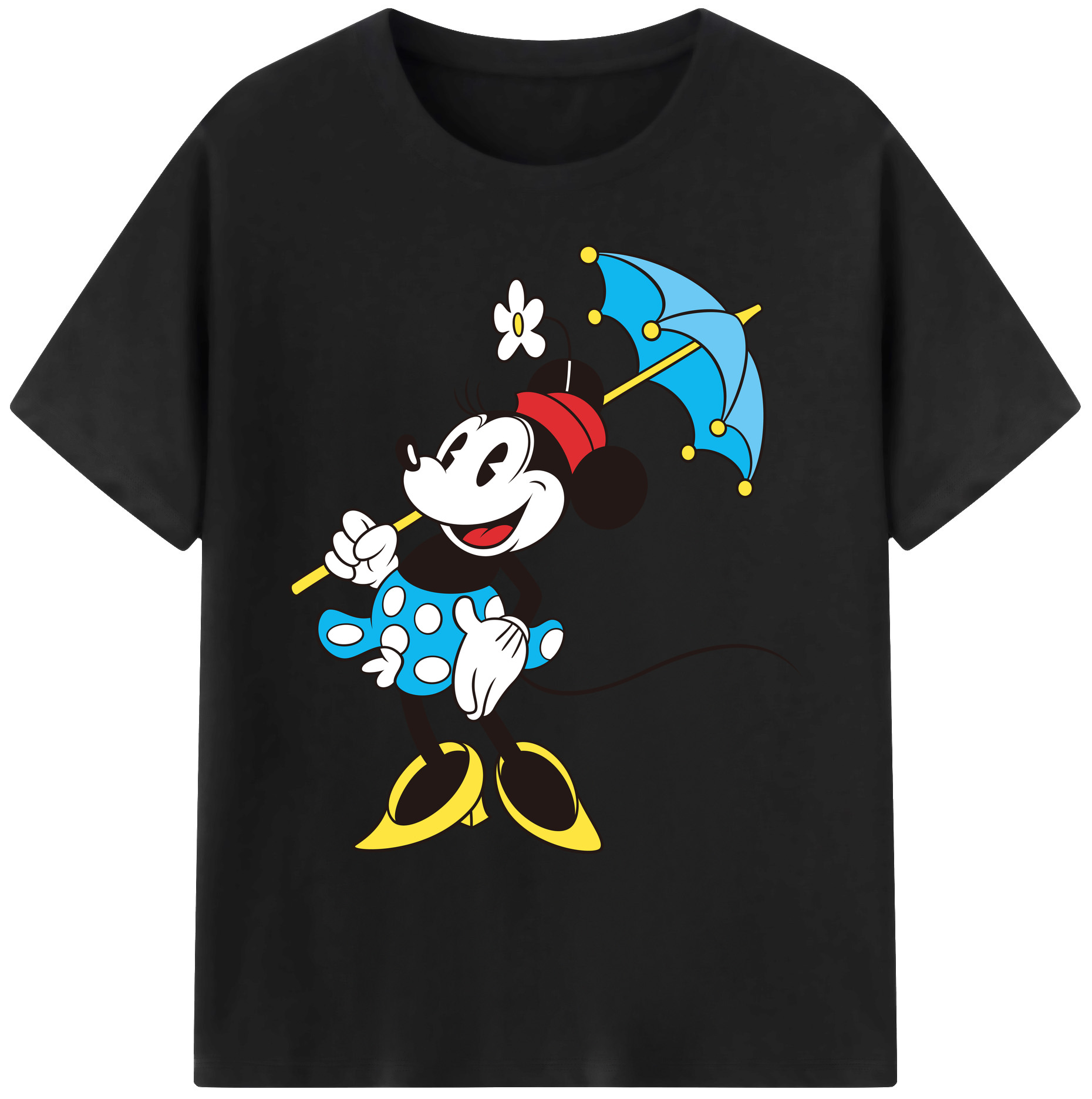 ミッキーマウス Mickey Mouse 綿100％ メンズ半袖Tシャツ｜肌触りやわらか＆通気性