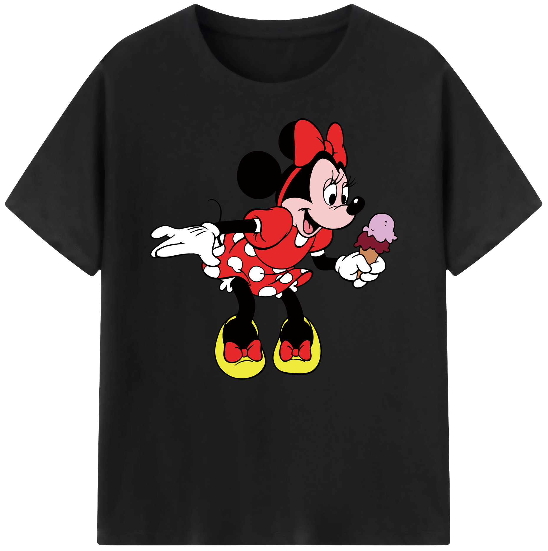 ミッキーマウス Mickey Mouse 綿100％ メンズ半袖Tシャツ｜肌触りやわらか＆通気性