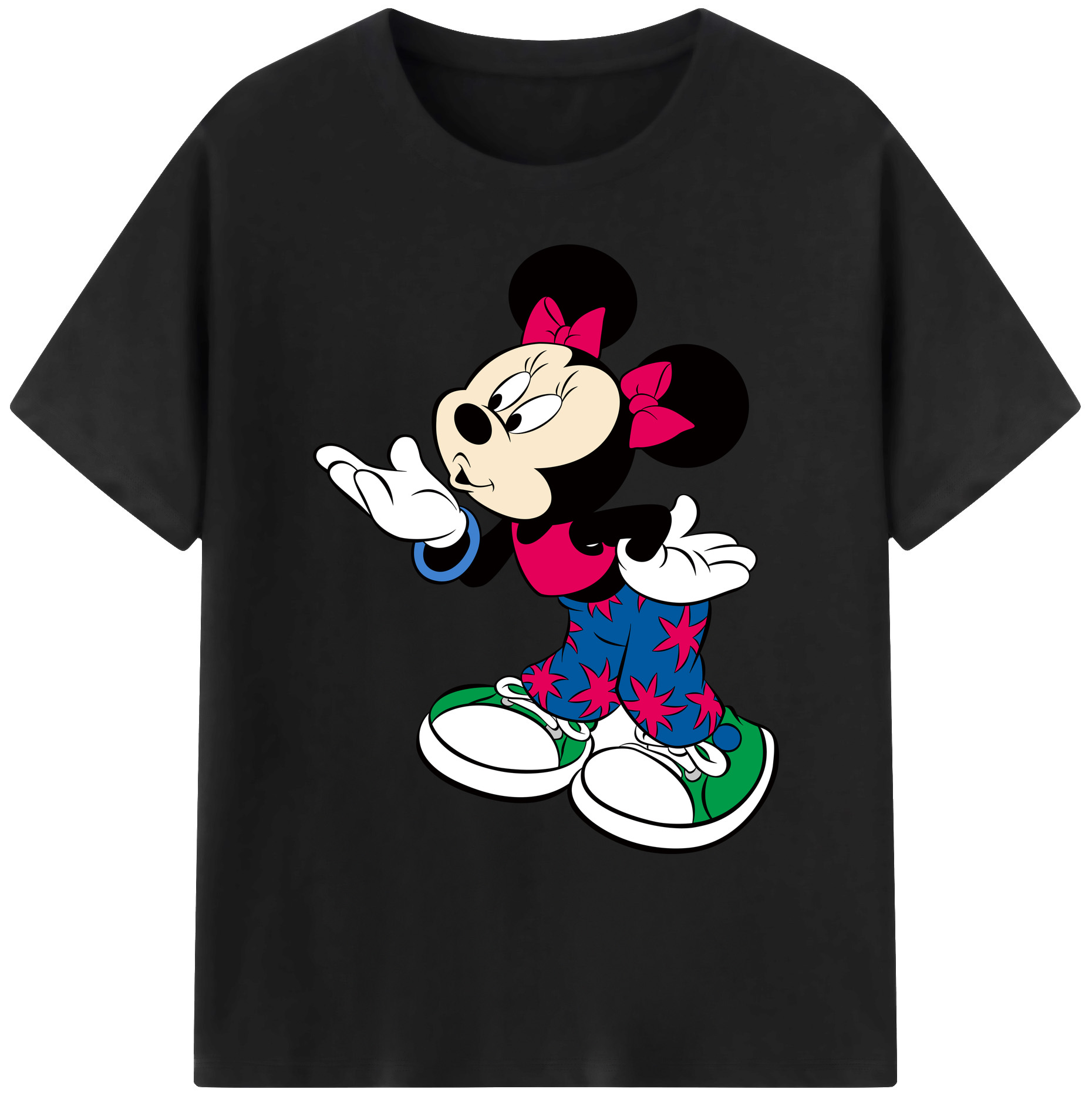 ミッキーマウス Mickey Mouse 綿100％ メンズ半袖Tシャツ｜肌触りやわらか＆通気性