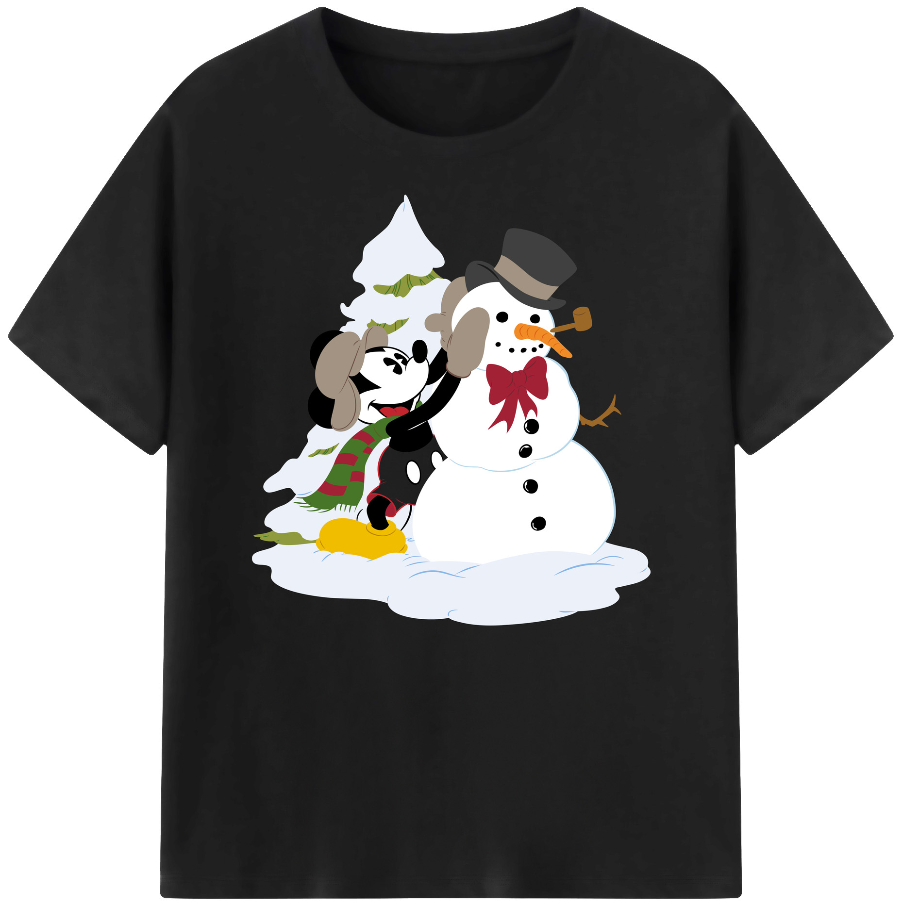 ミッキーマウス Mickey Mouse 綿100％ メンズ半袖Tシャツ｜肌触りやわらか＆通気性