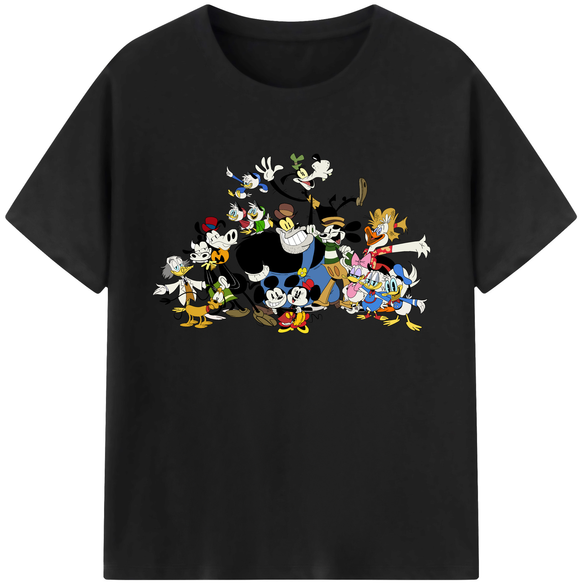 ミッキーマウス Mickey Mouse 綿100％ メンズ半袖Tシャツ｜肌触りやわらか＆通気性
