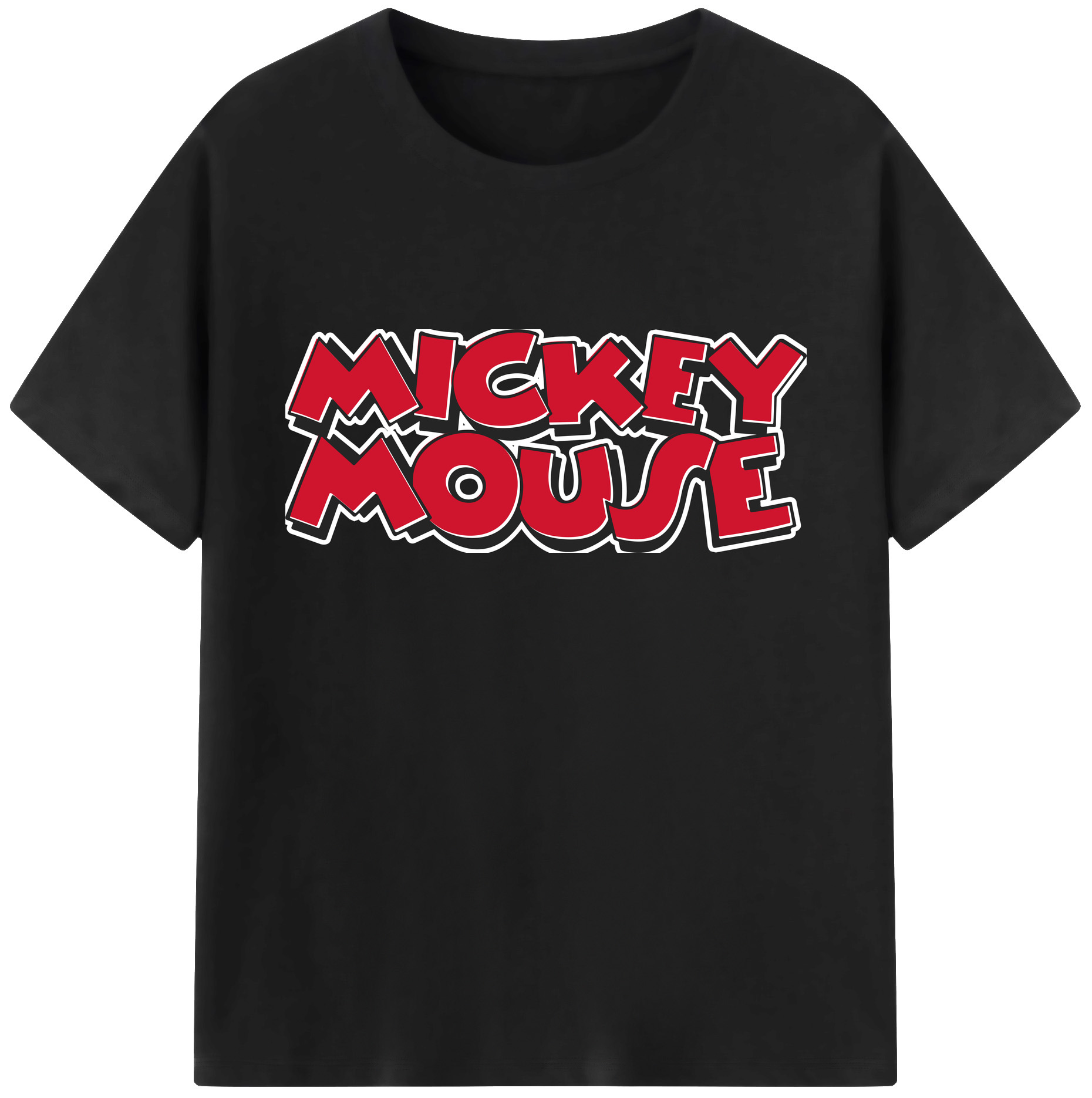 ミッキーマウス Mickey Mouse 綿100％ メンズ半袖Tシャツ｜肌触りやわらか＆通気性