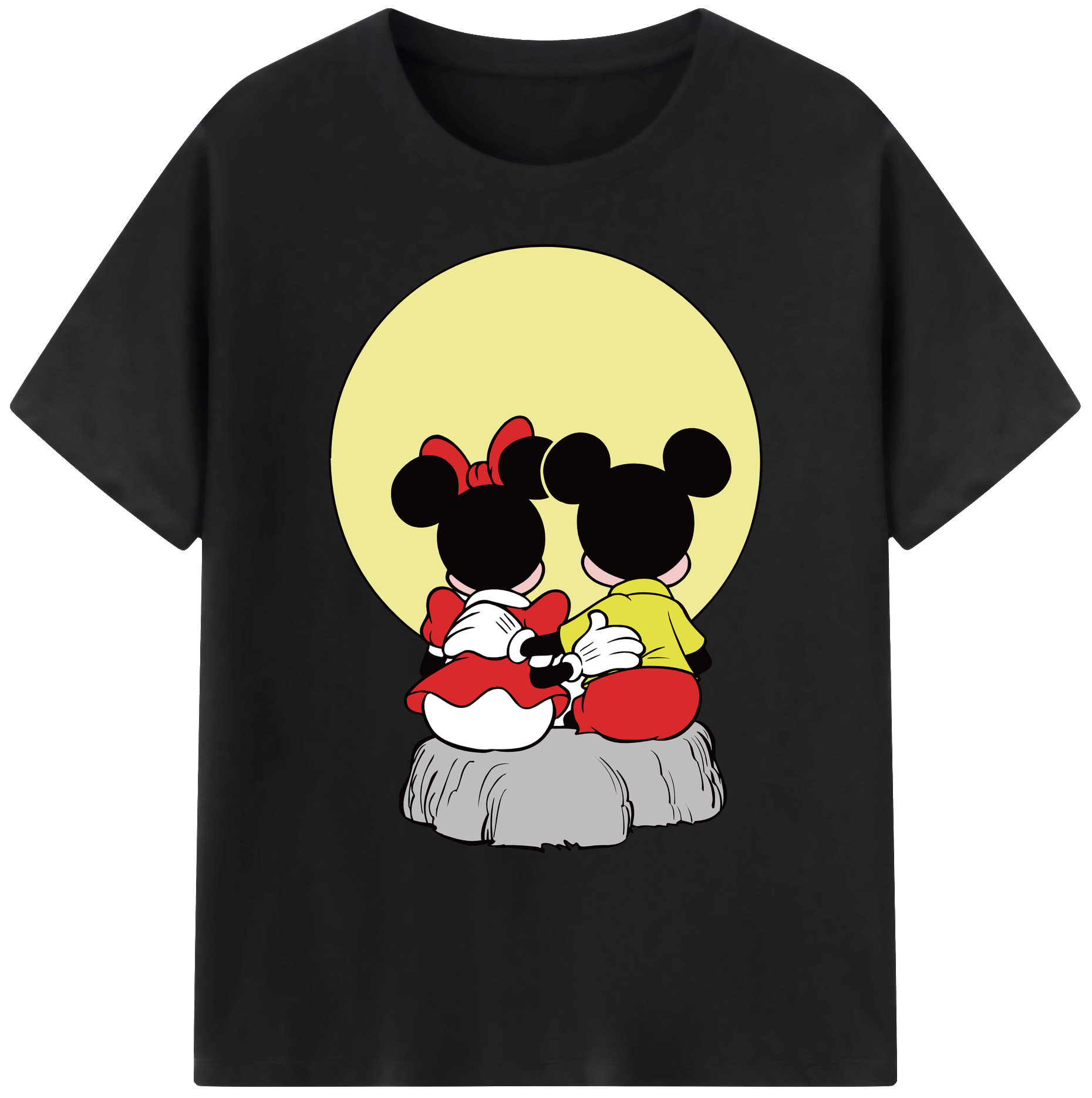 ミッキーマウス Mickey Mouse 綿100％ メンズ半袖Tシャツ｜肌触りやわらか＆通気性
