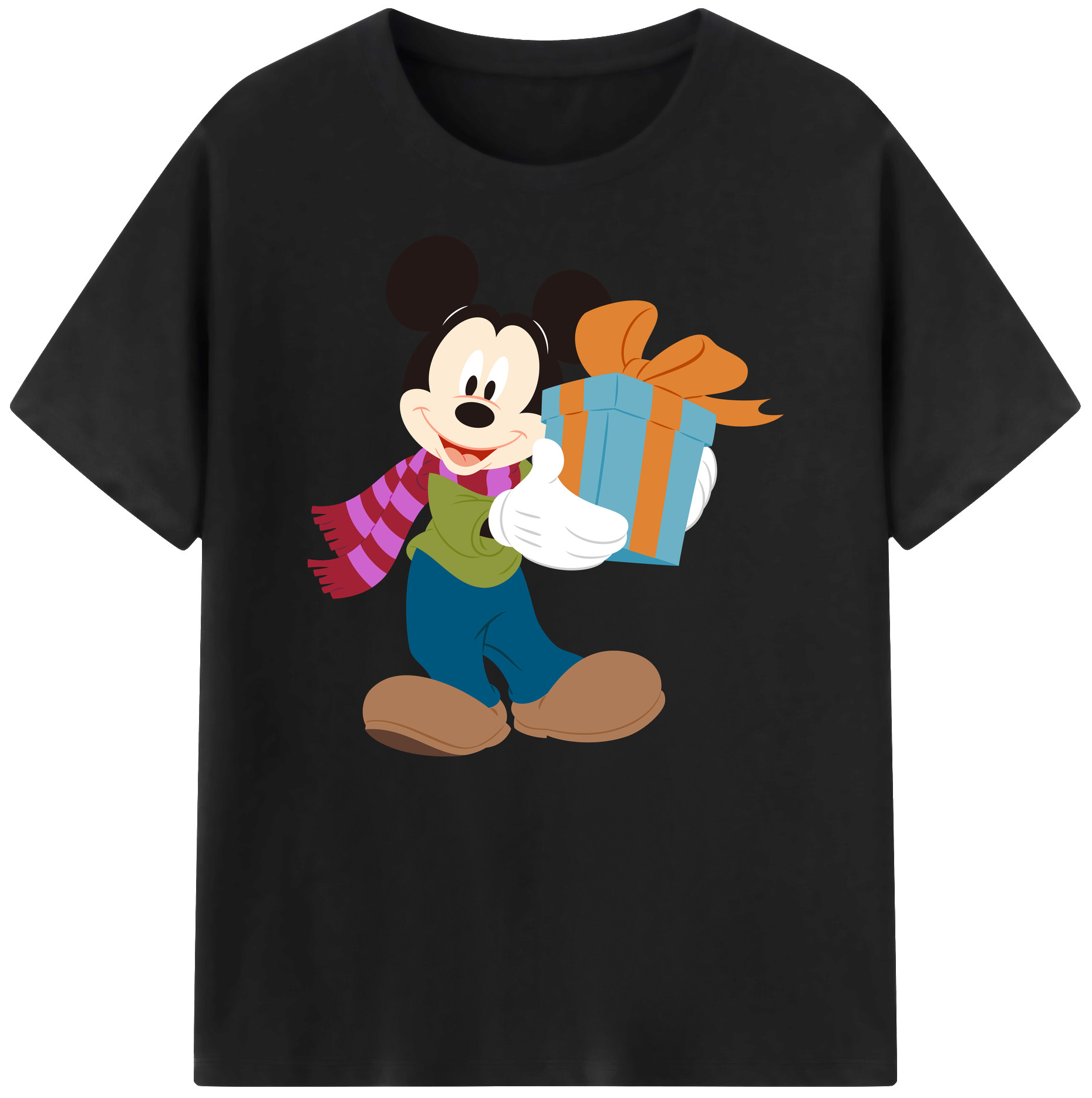 ミッキーマウス Mickey Mouse 綿100％ メンズ半袖Tシャツ｜肌触りやわらか＆通気性
