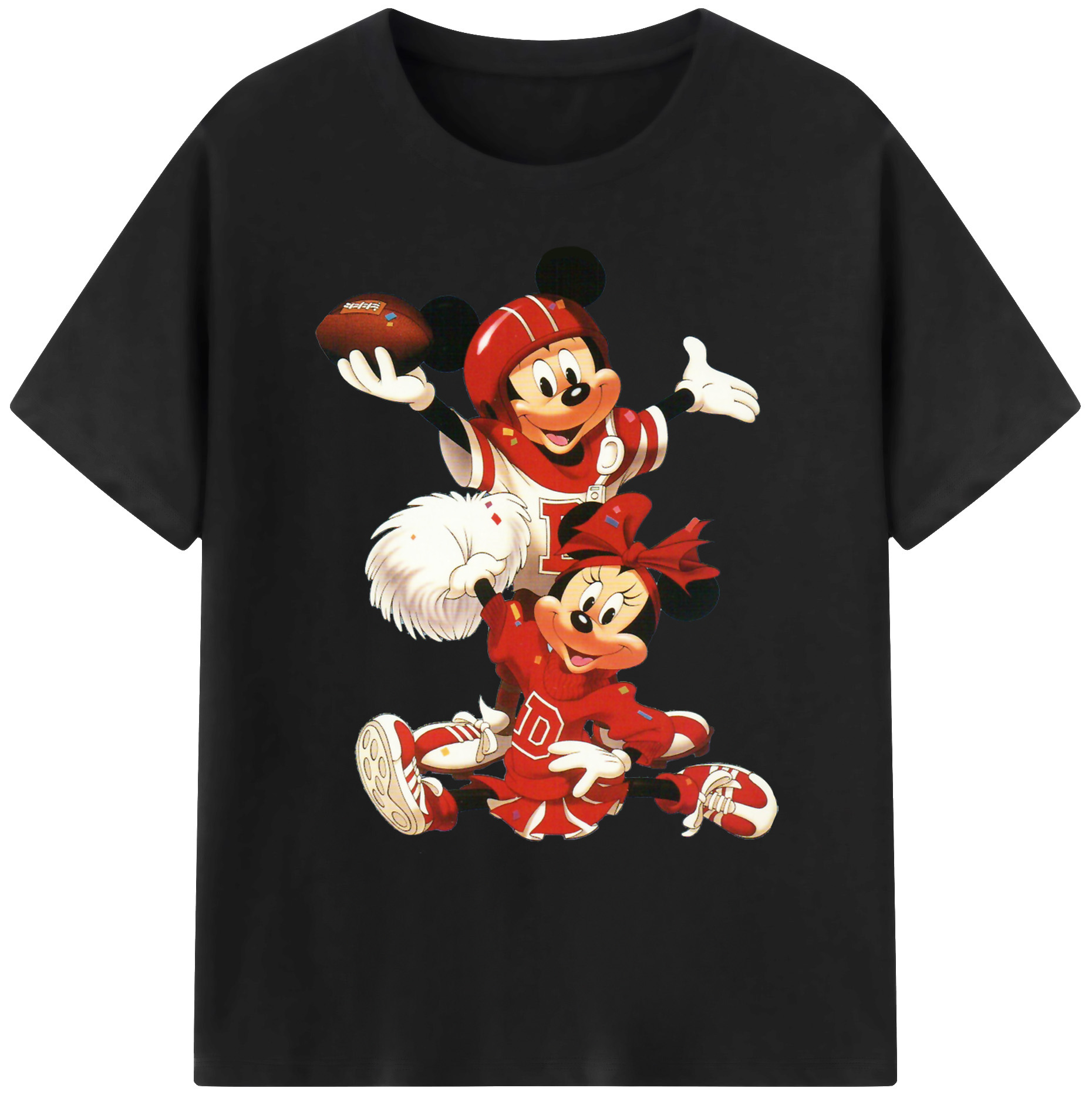 ミッキーマウス Mickey Mouse 綿100％ メンズ半袖Tシャツ｜肌触りやわらか＆通気性