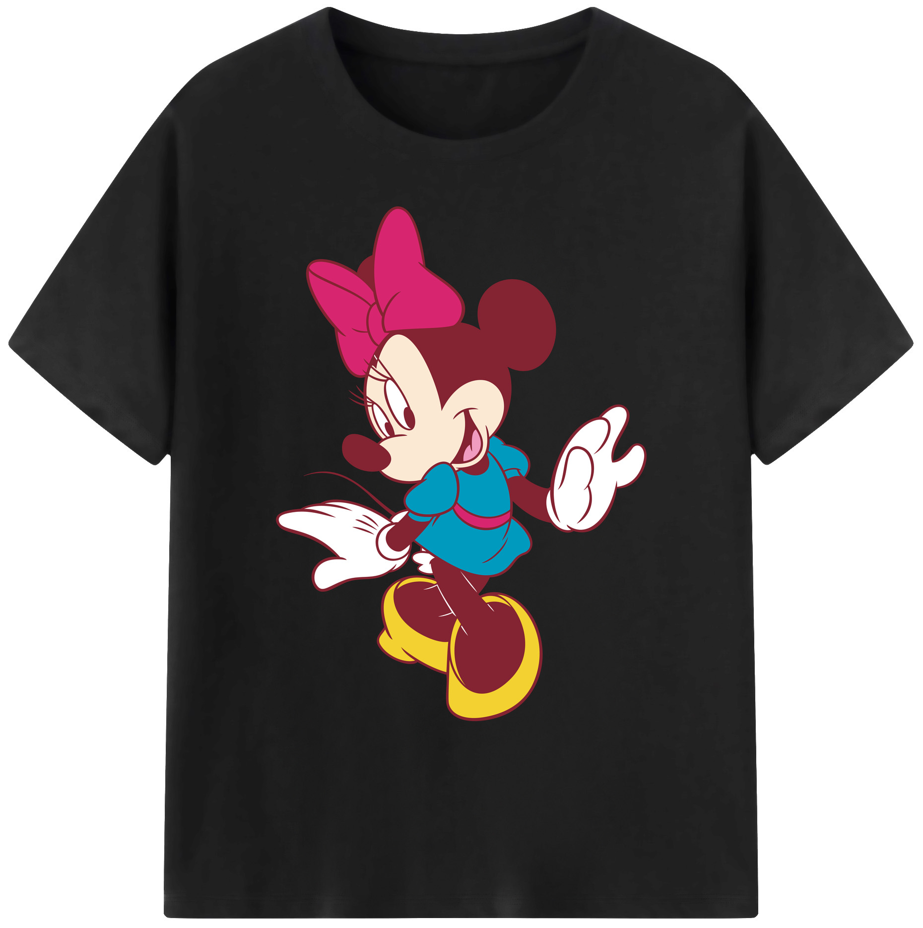 ミッキーマウス Mickey Mouse 綿100％ メンズ半袖Tシャツ｜肌触りやわらか＆通気性