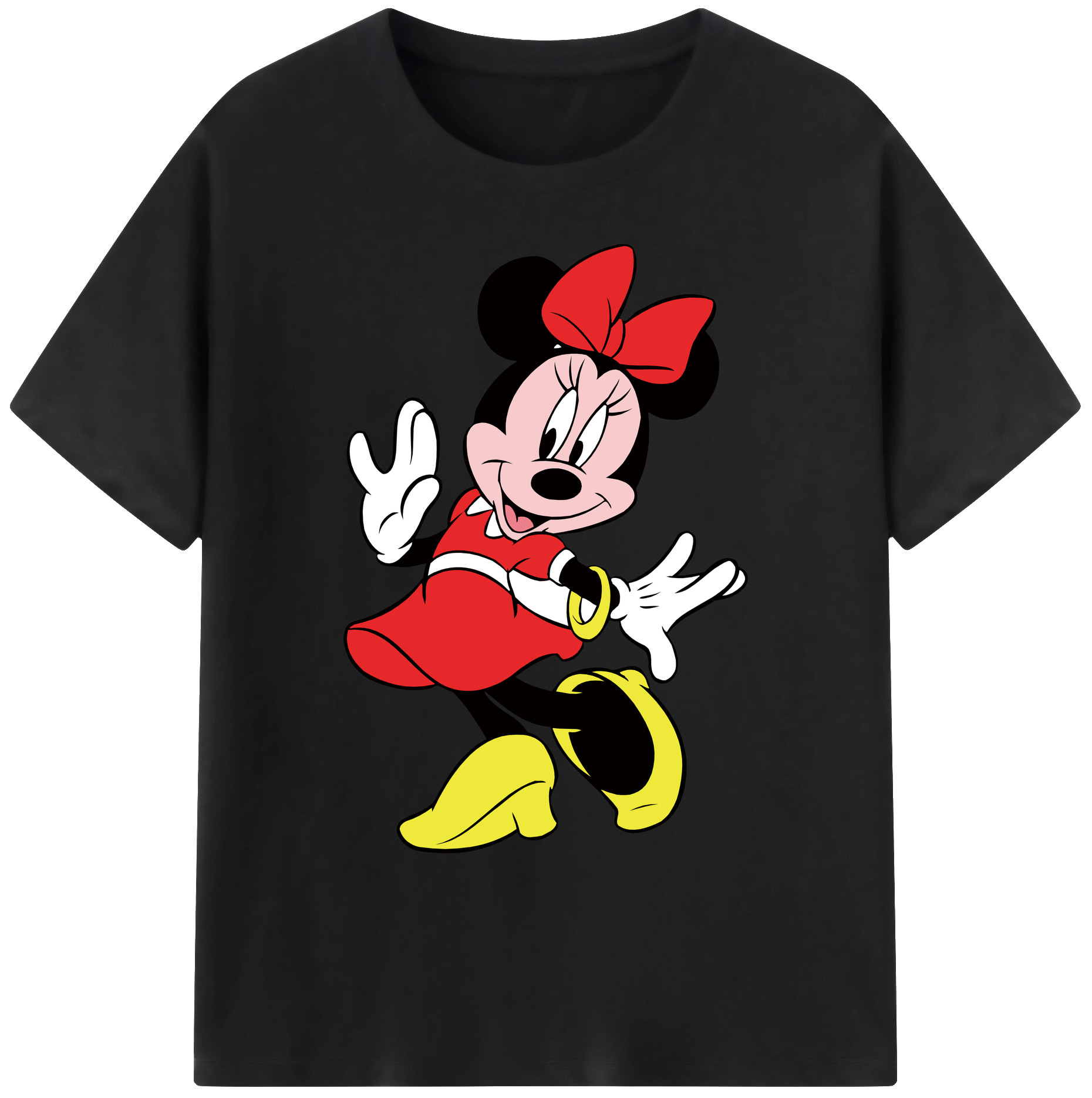 ミッキーマウス Mickey Mouse 綿100％ メンズ半袖Tシャツ｜肌触りやわらか＆通気性