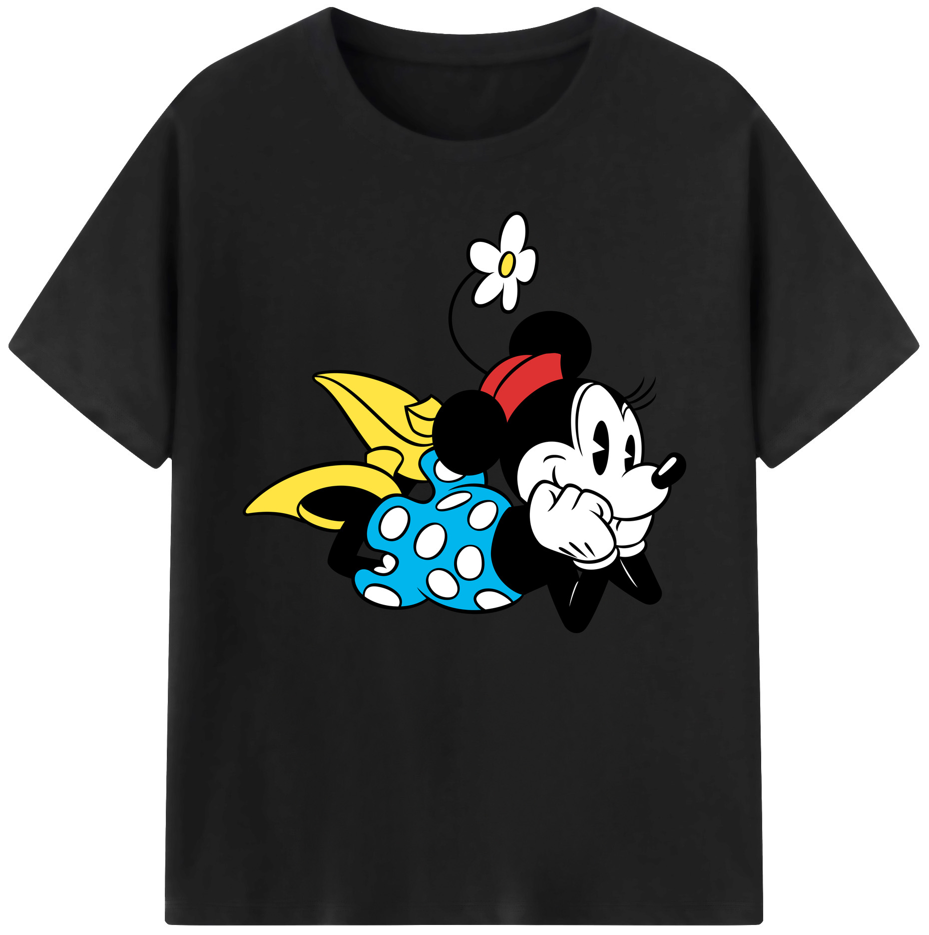ミッキーマウス Mickey Mouse 綿100％ メンズ半袖Tシャツ｜肌触りやわらか＆通気性