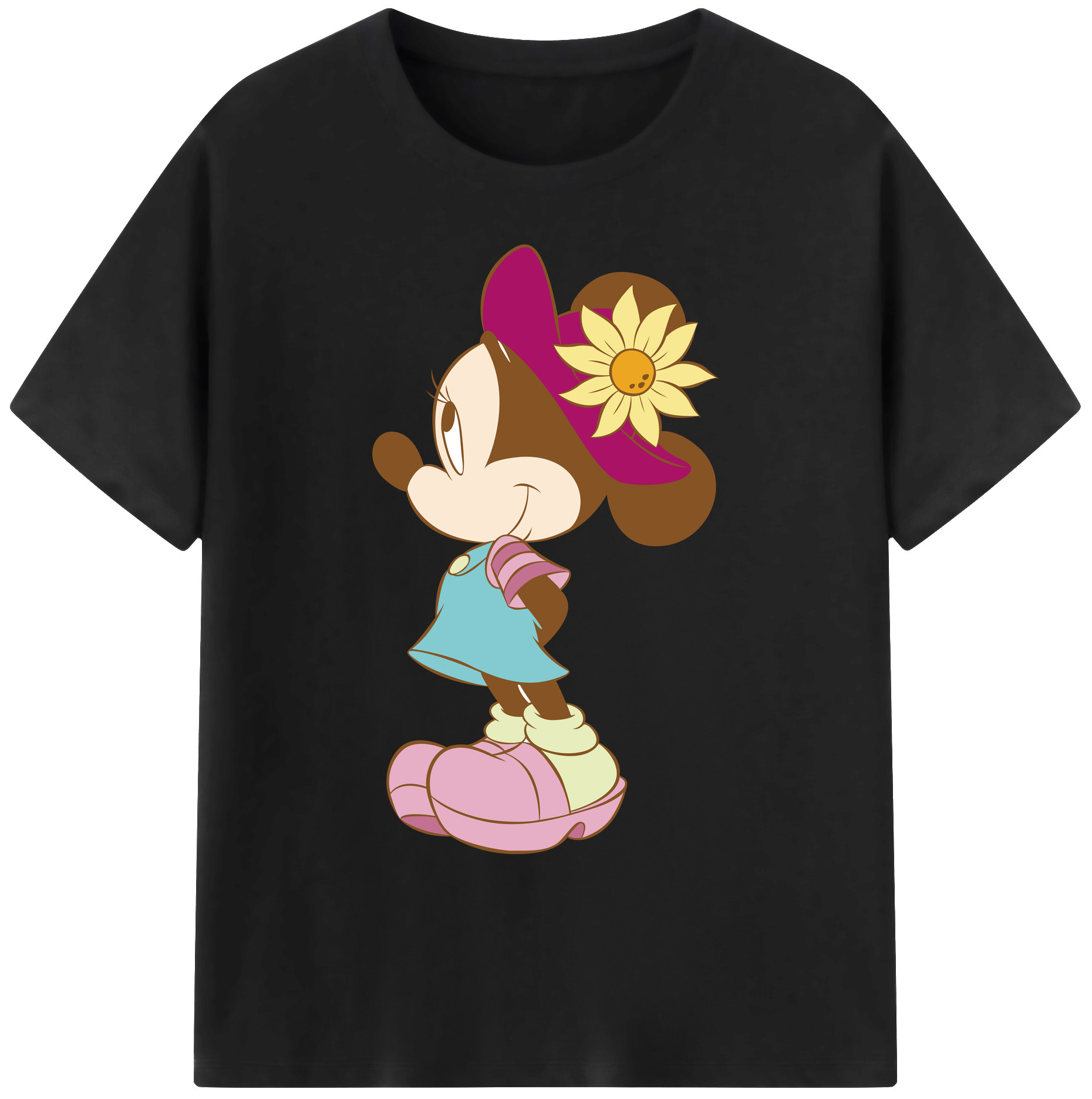 ミッキーマウス Mickey Mouse 綿100％ メンズ半袖Tシャツ｜肌触りやわらか＆通気性