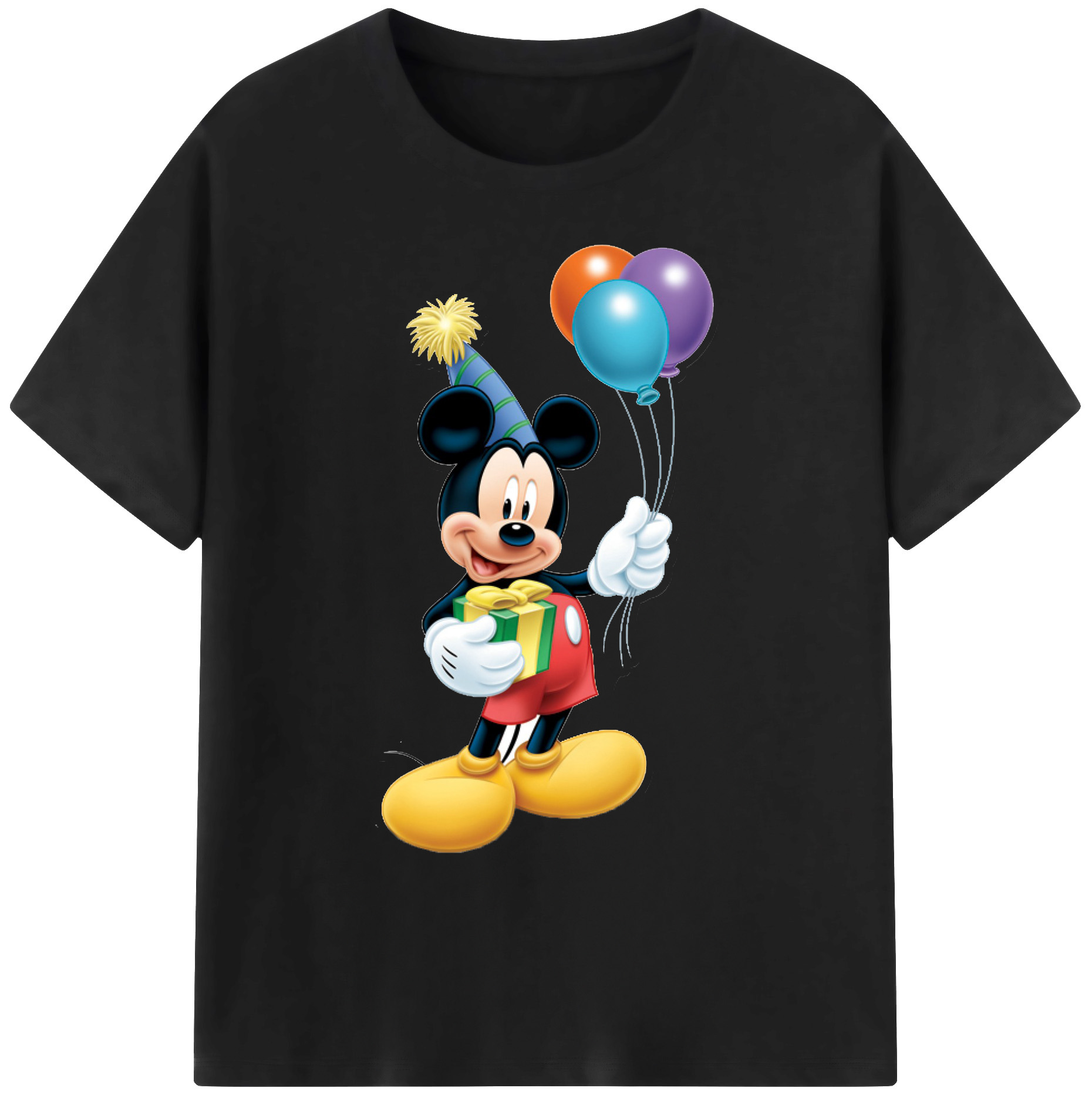 ミッキーマウス Mickey Mouse 綿100％ メンズ半袖Tシャツ｜肌触りやわらか＆通気性