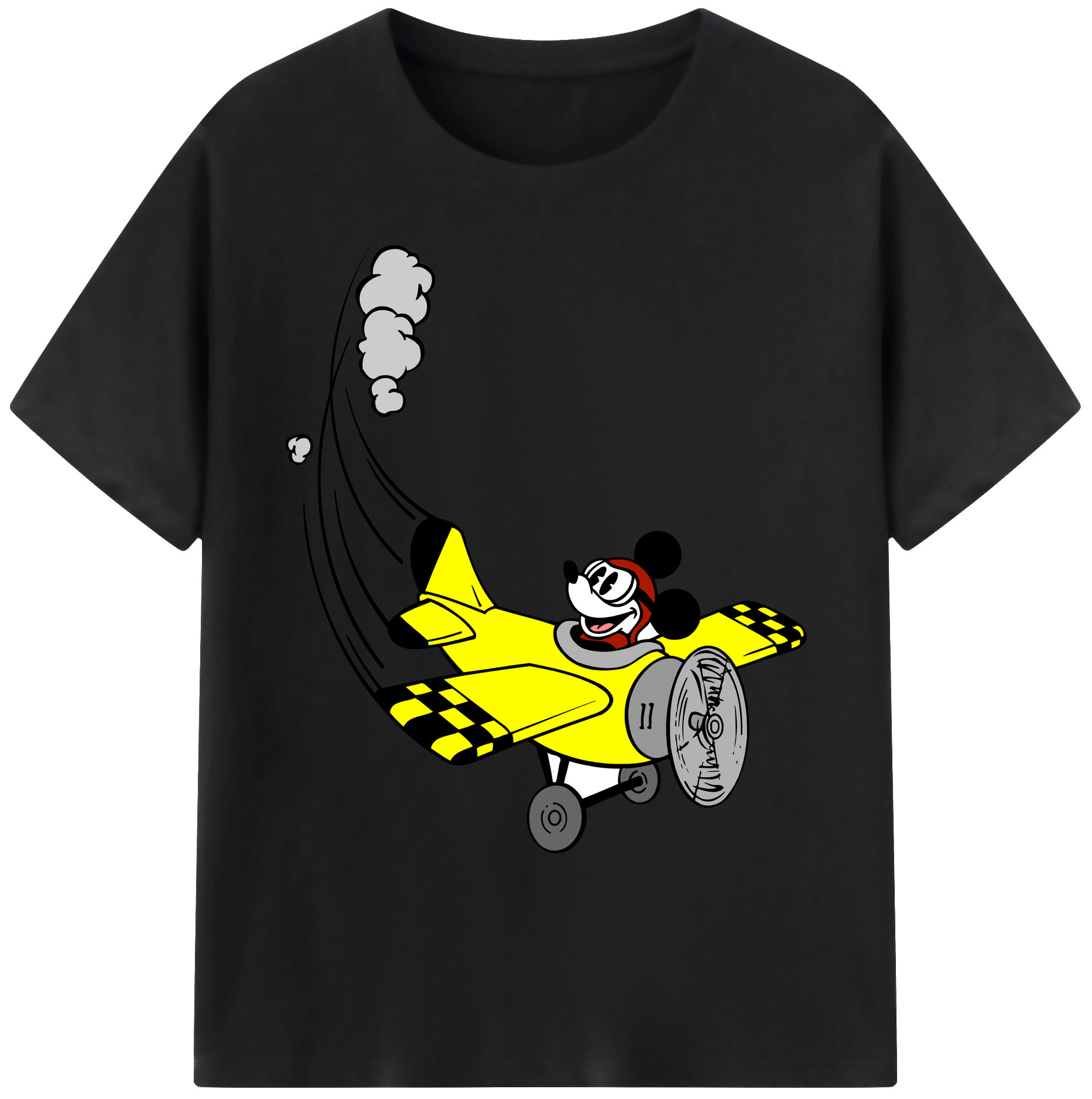 ミッキーマウス Mickey Mouse 綿100％ メンズ半袖Tシャツ｜肌触りやわらか＆通気性