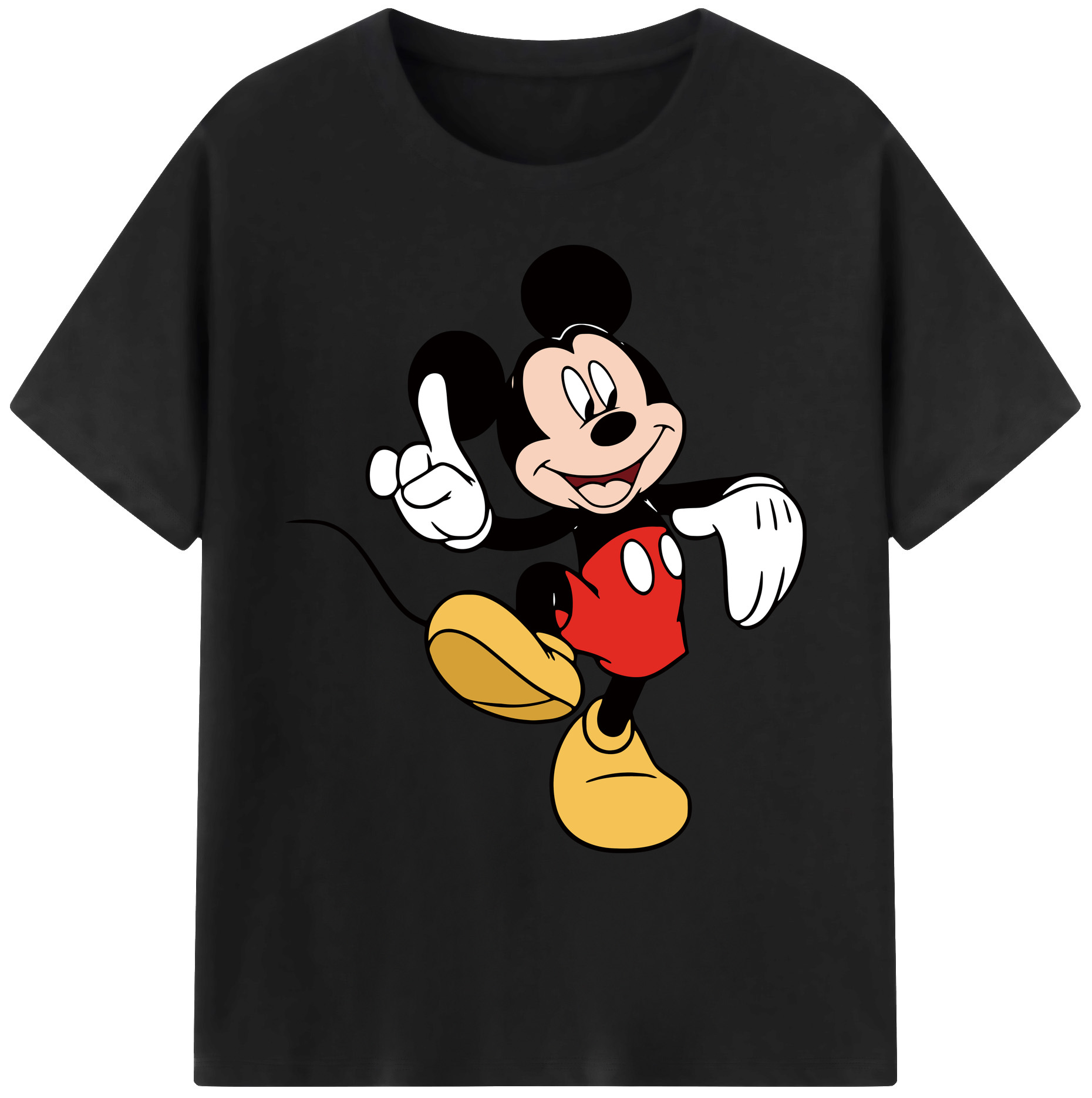 ミッキーマウス Mickey Mouse 綿100％ メンズ半袖Tシャツ｜肌触りやわらか＆通気性