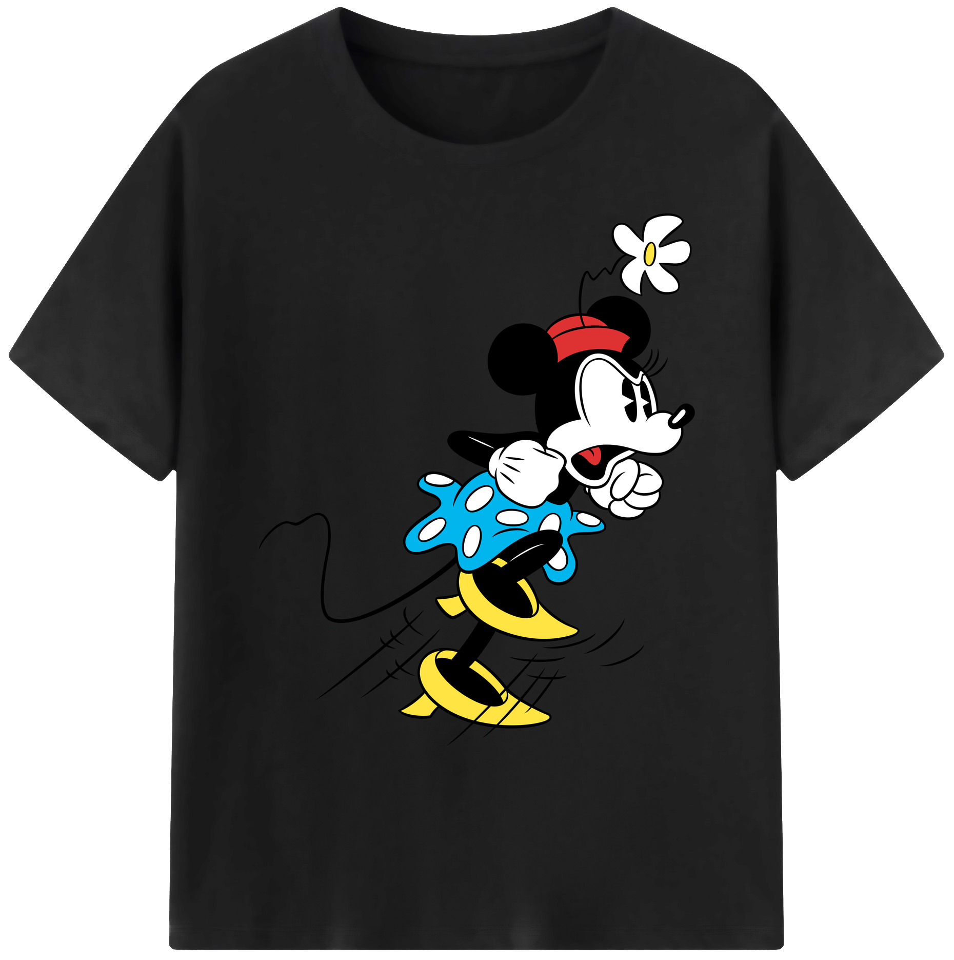 ミッキーマウス Mickey Mouse 綿100％ メンズ半袖Tシャツ｜肌触りやわらか＆通気性