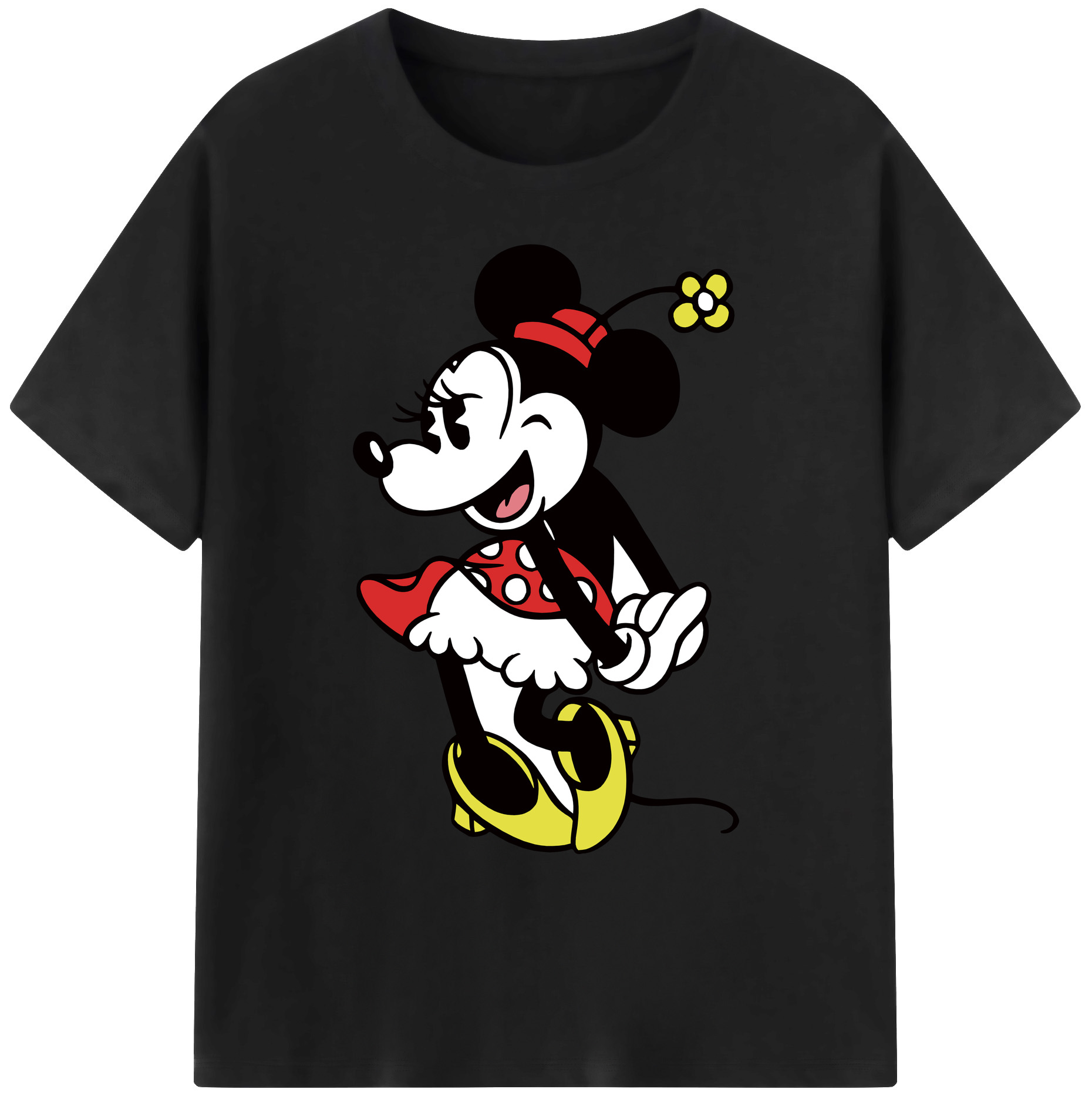 ミッキーマウス Mickey Mouse 綿100％ メンズ半袖Tシャツ｜肌触りやわらか＆通気性