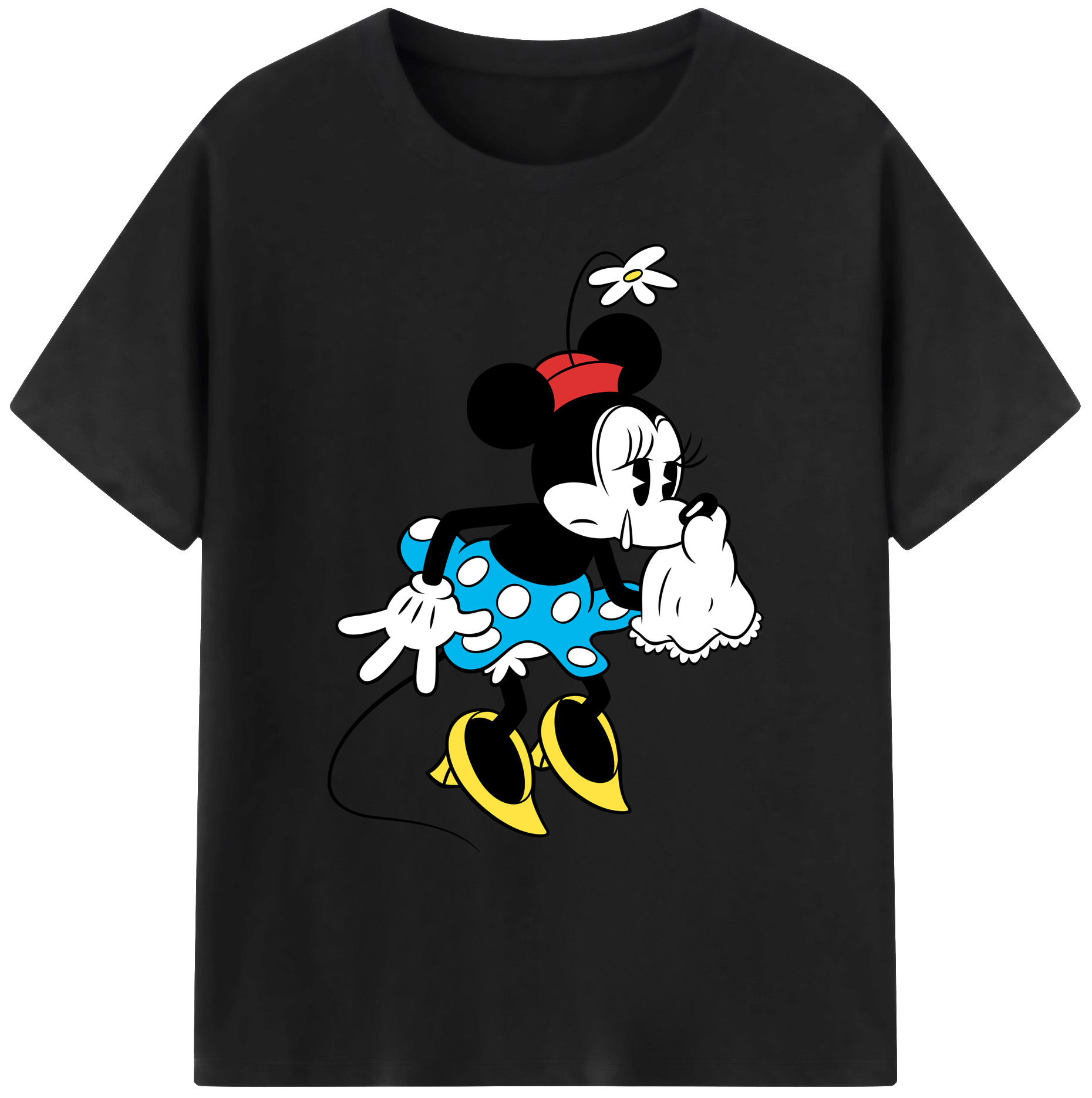 ミッキーマウス Mickey Mouse 綿100％ メンズ半袖Tシャツ｜肌触りやわらか＆通気性