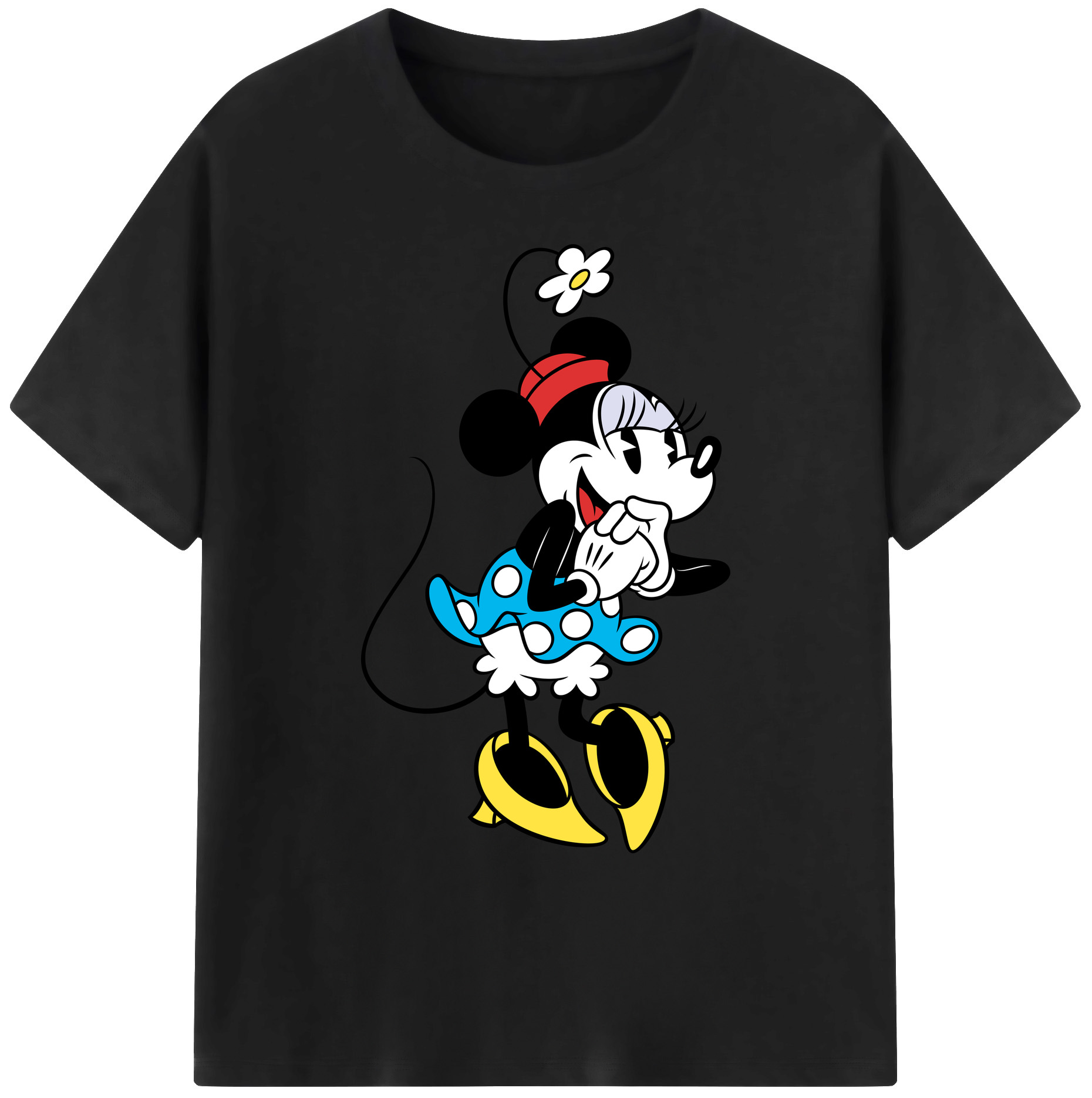 ミッキーマウス Mickey Mouse 綿100％ メンズ半袖Tシャツ｜肌触りやわらか＆通気性