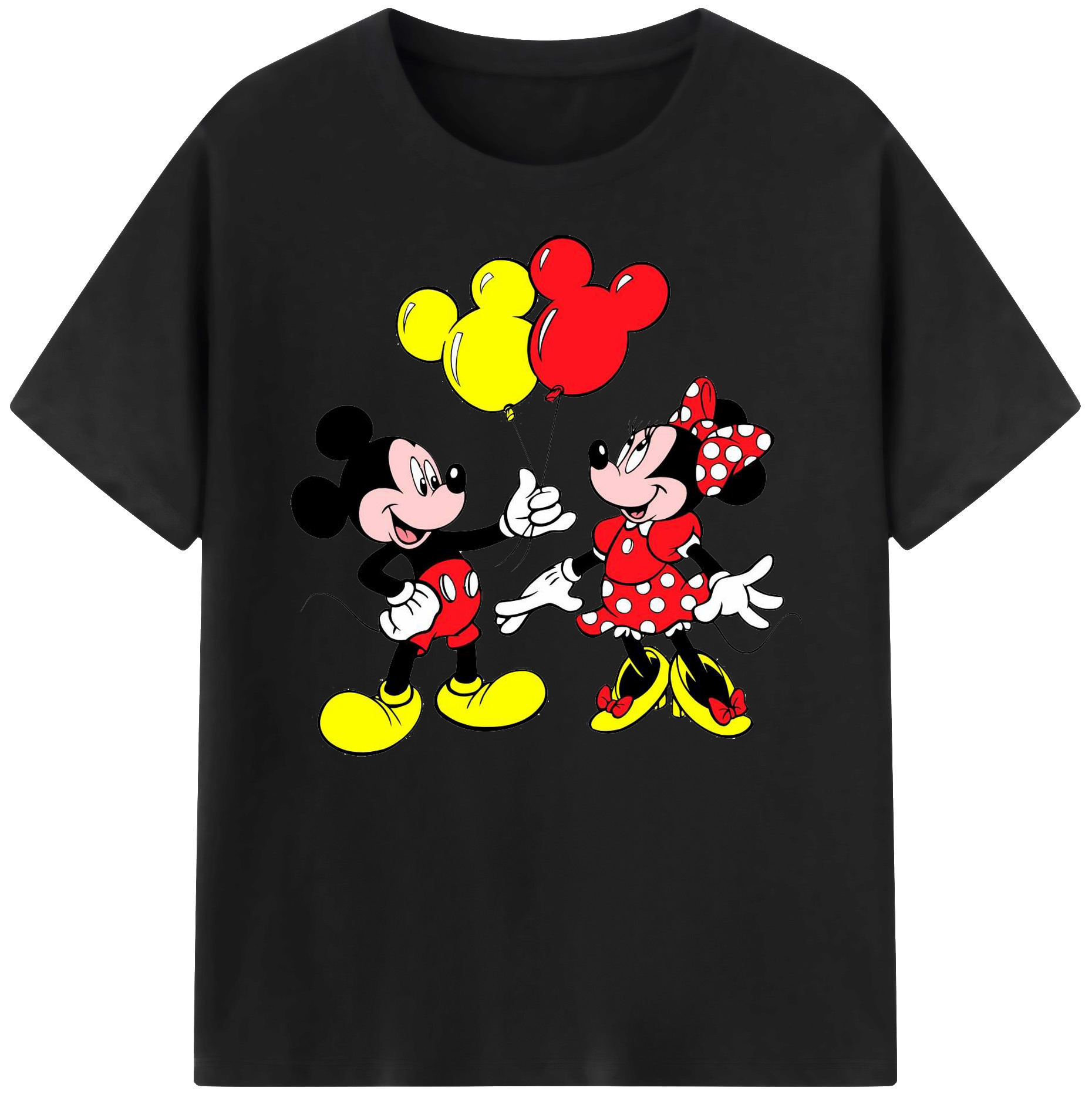 ミッキーマウス Mickey Mouse 綿100％ メンズ半袖Tシャツ｜肌触りやわらか＆通気性