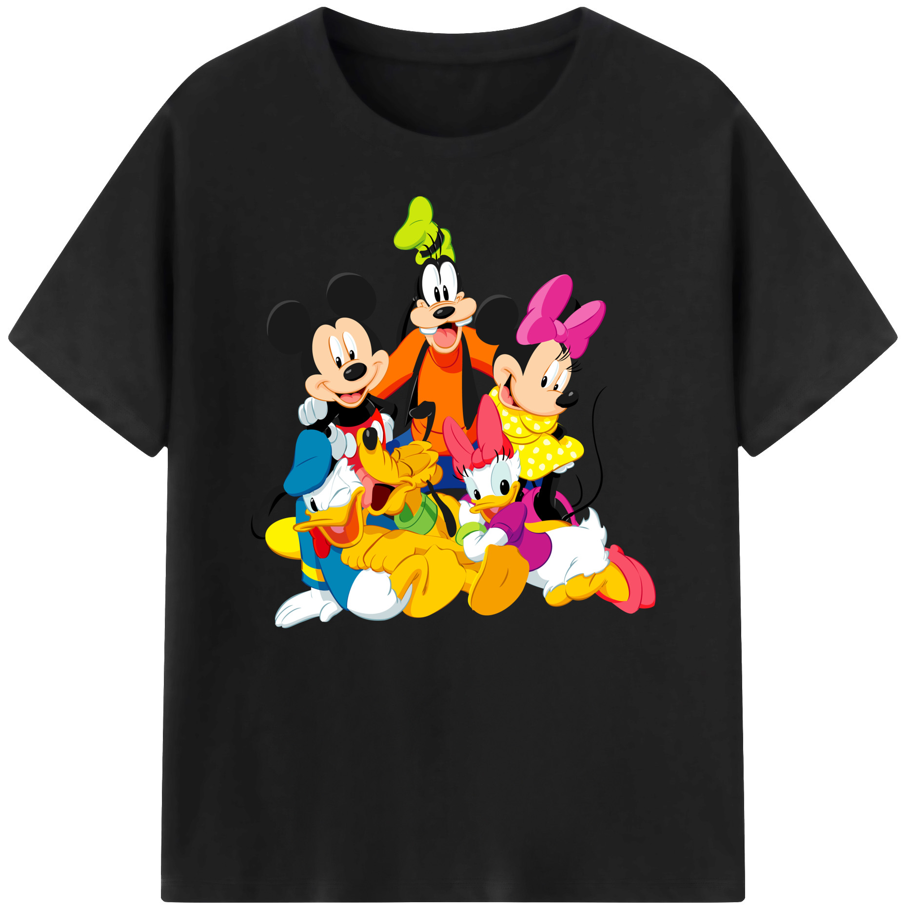 ミッキーマウス Mickey Mouse 綿100％ メンズ半袖Tシャツ｜肌触りやわらか＆通気性