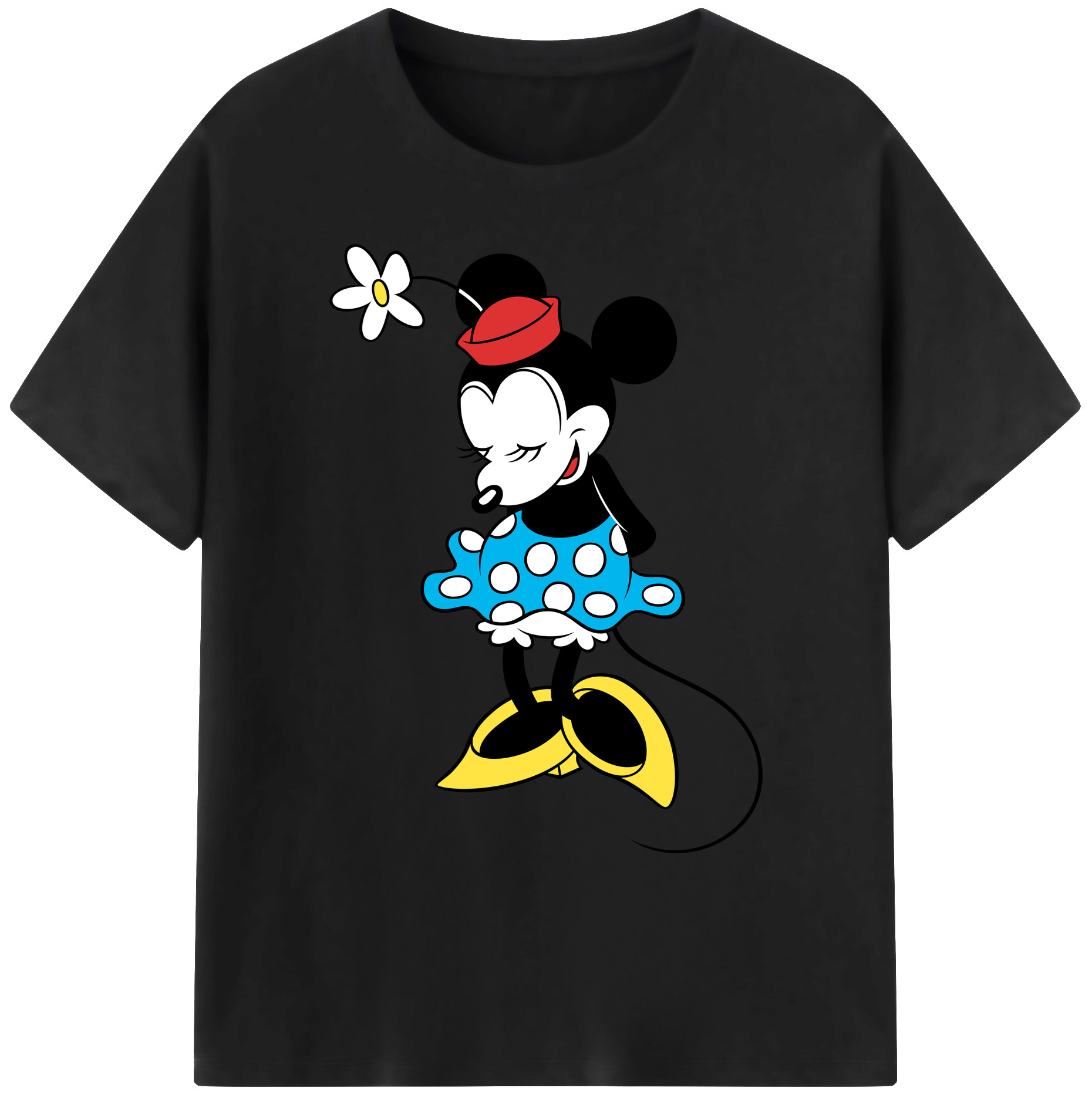 ミッキーマウス Mickey Mouse 綿100％ メンズ半袖Tシャツ｜肌触りやわらか＆通気性