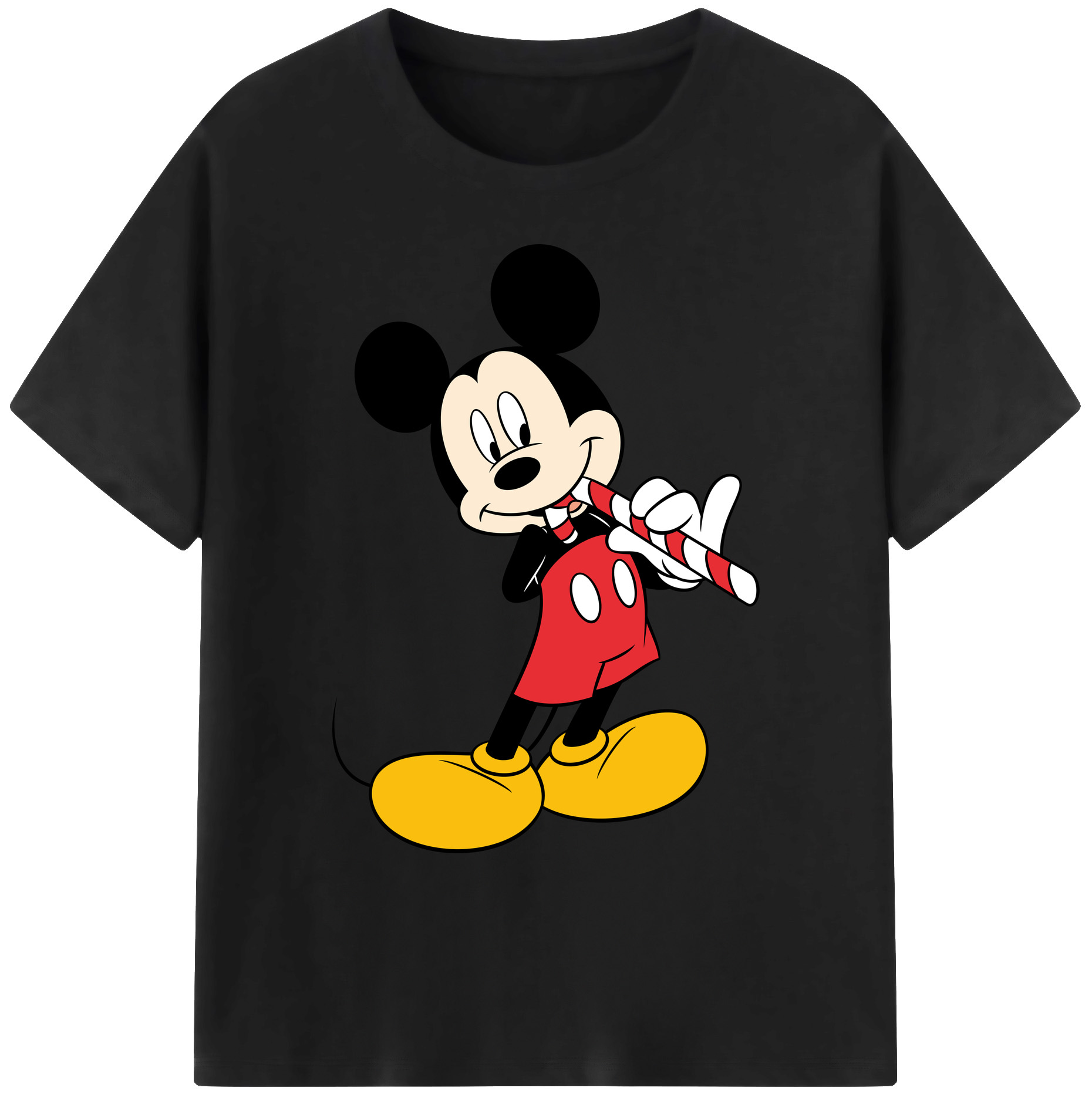 ミッキーマウス Mickey Mouse 綿100％ メンズ半袖Tシャツ｜肌触りやわらか＆通気性