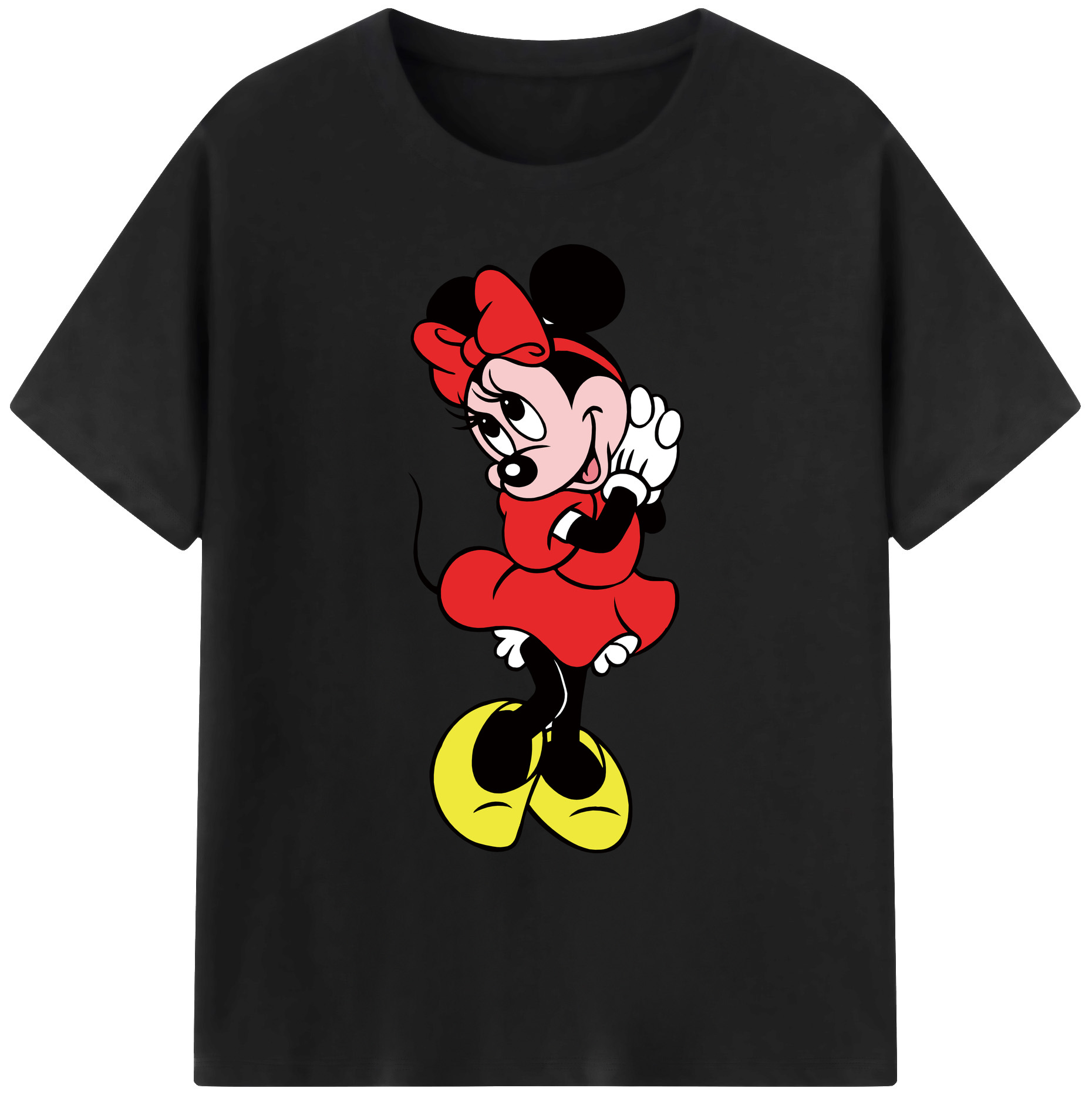 ミッキーマウス Mickey Mouse 綿100％ メンズ半袖Tシャツ｜肌触りやわらか＆通気性