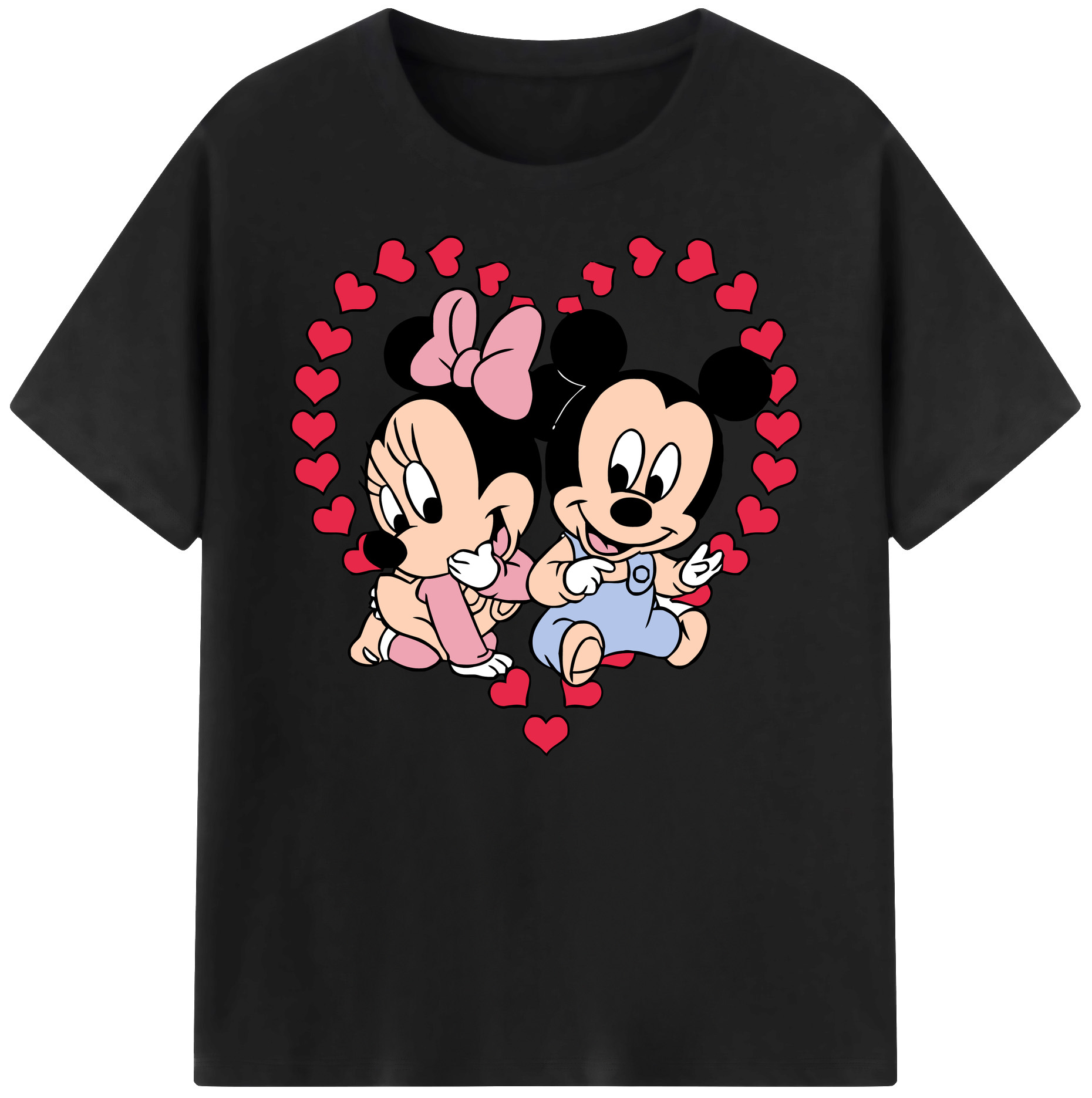 ミッキーマウス Mickey Mouse 綿100％ メンズ半袖Tシャツ｜肌触りやわらか＆通気性
