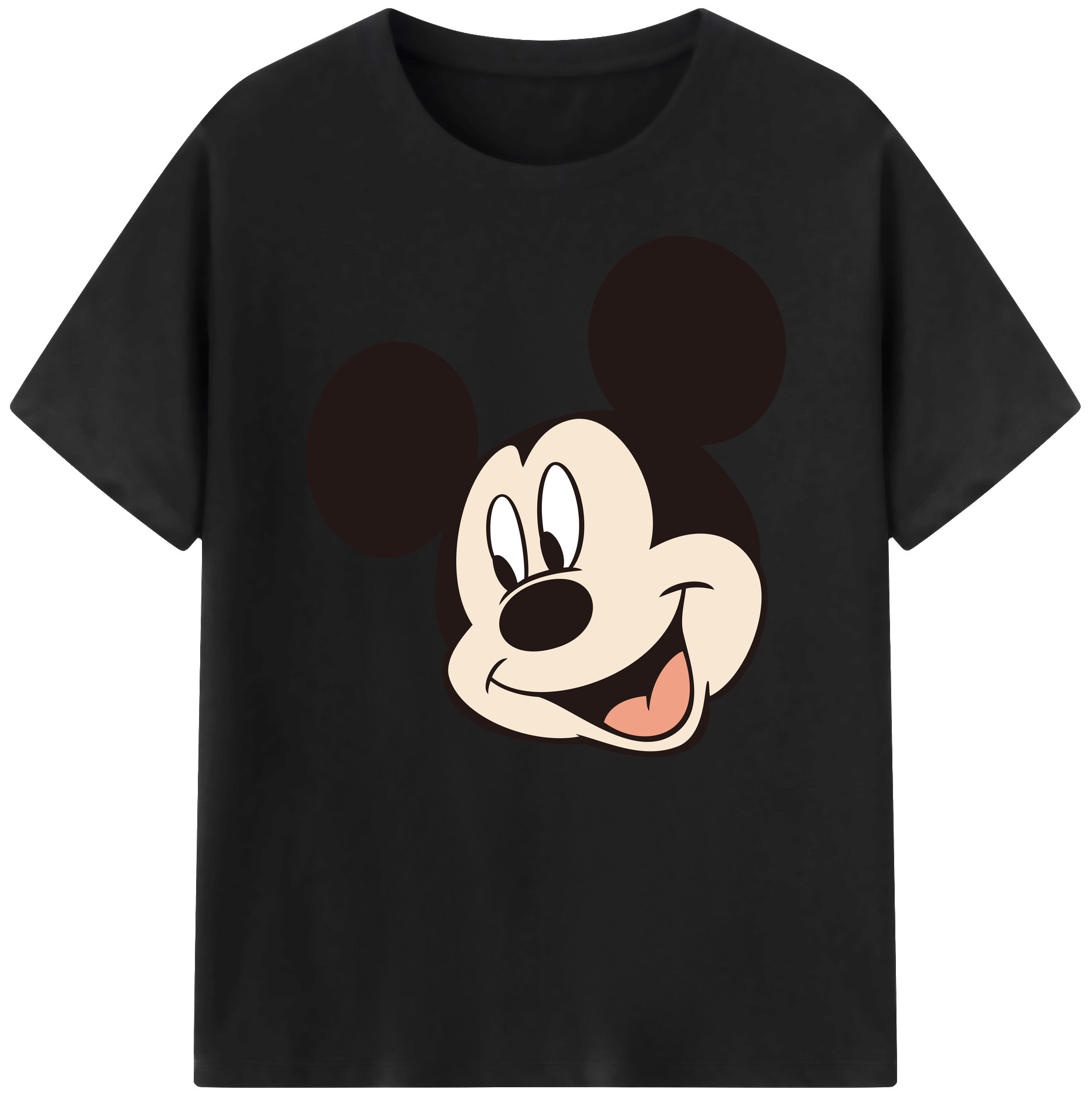 ミッキーマウス Mickey Mouse 綿100％ メンズ半袖Tシャツ｜肌触りやわらか＆通気性