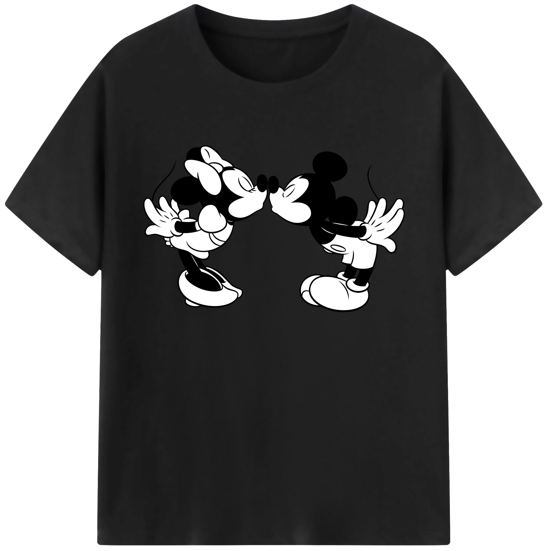 ミッキーマウス Mickey Mouse 綿100％ メンズ半袖Tシャツ｜肌触りやわらか＆通気性