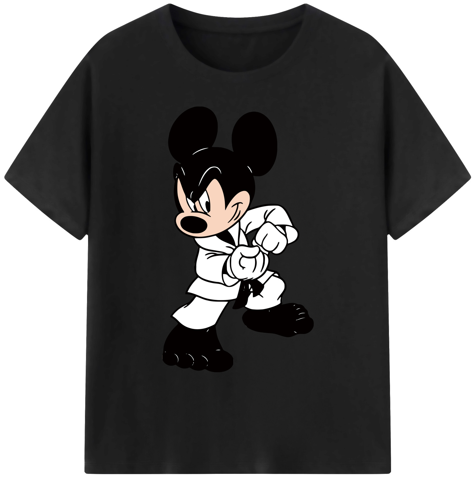 ミッキーマウス Mickey Mouse 綿100％ メンズ半袖Tシャツ｜肌触りやわらか＆通気性