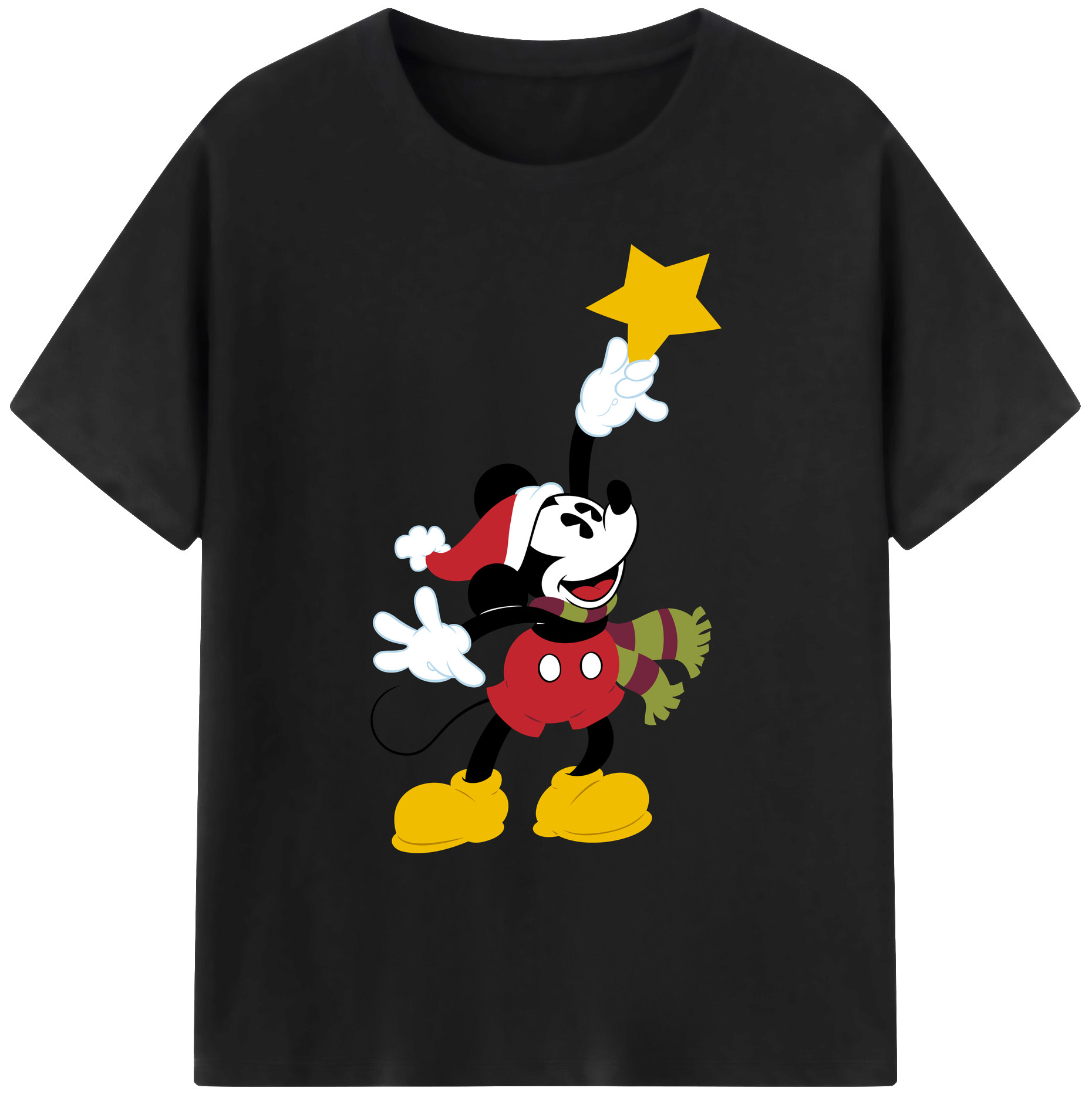 ミッキーマウス Mickey Mouse 綿100％ メンズ半袖Tシャツ｜肌触りやわらか＆通気性