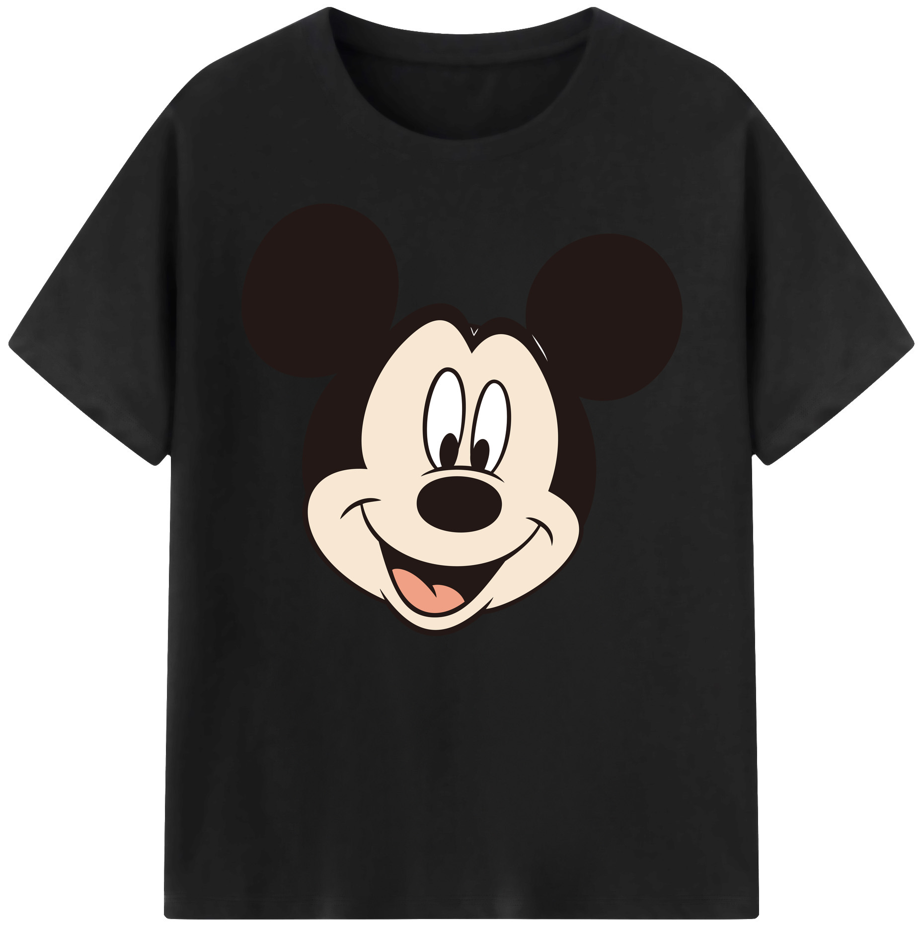 ミッキーマウス Mickey Mouse 綿100％ メンズ半袖Tシャツ｜肌触りやわらか＆通気性
