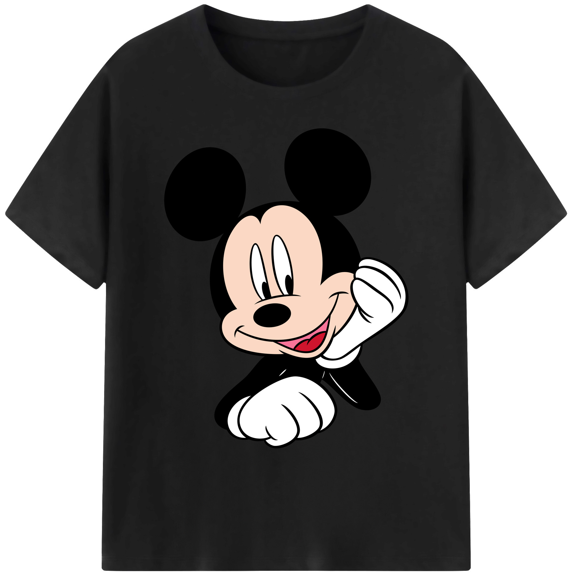 ミッキーマウス Mickey Mouse 綿100％ メンズ半袖Tシャツ｜肌触りやわらか＆通気性
