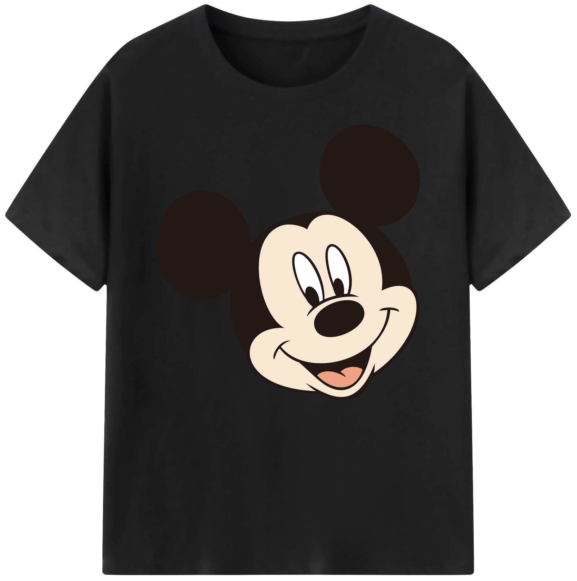 ミッキーマウス Mickey Mouse 綿100％ メンズ半袖Tシャツ｜肌触りやわらか＆通気性