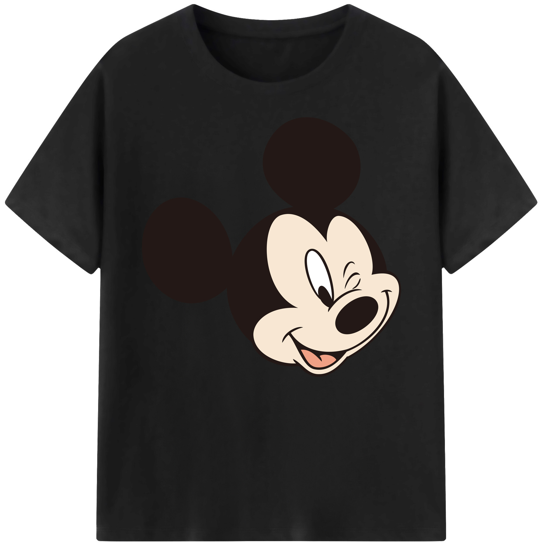 ミッキーマウス Mickey Mouse 綿100％ メンズ半袖Tシャツ｜肌触りやわらか＆通気性