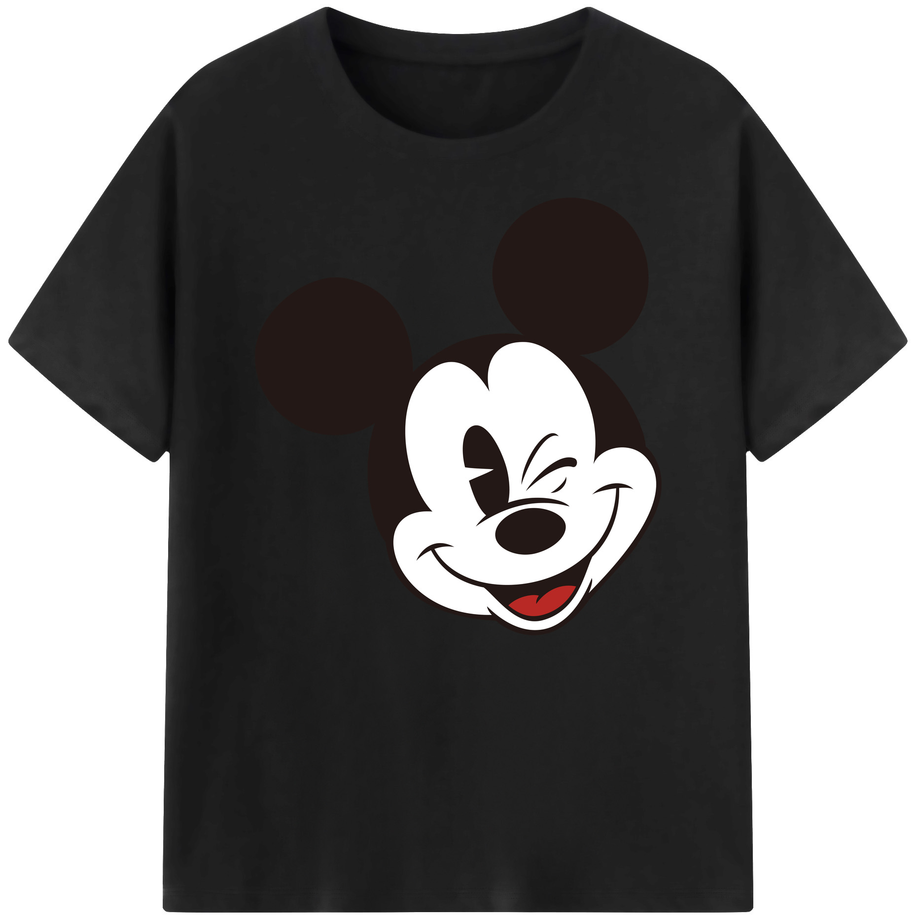 ミッキーマウス Mickey Mouse 綿100％ メンズ半袖Tシャツ｜肌触りやわらか＆通気性
