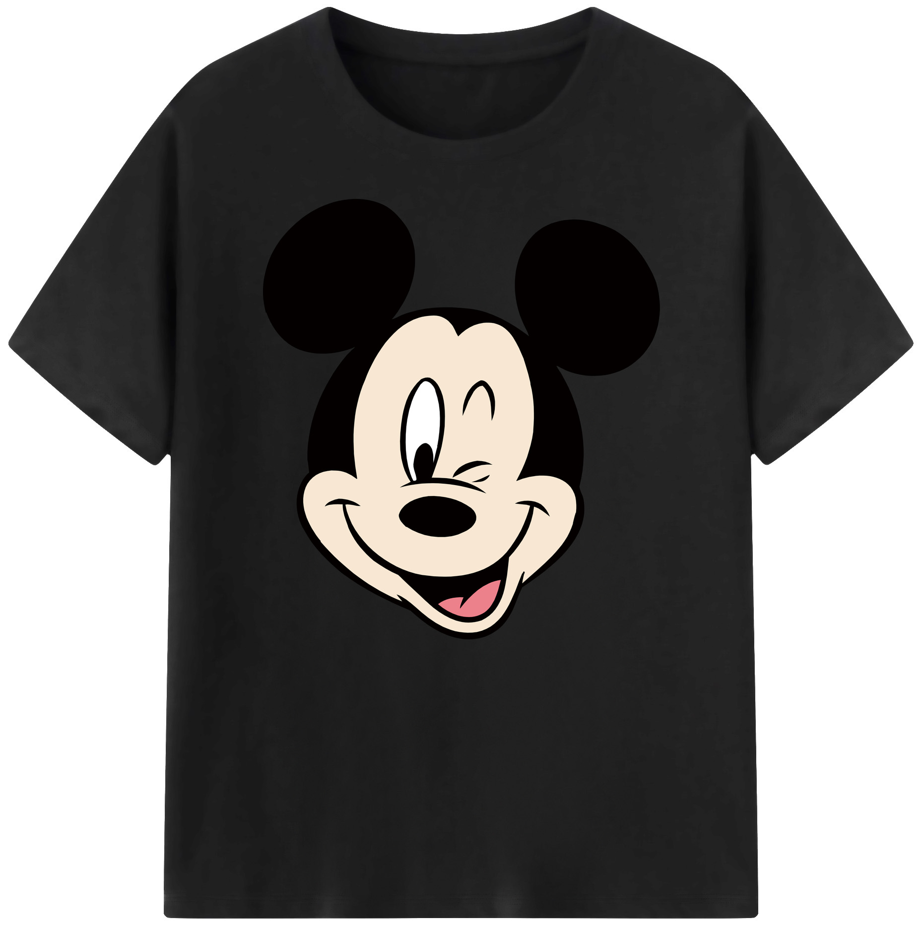 ミッキーマウス Mickey Mouse 綿100％ メンズ半袖Tシャツ｜肌触りやわらか＆通気性