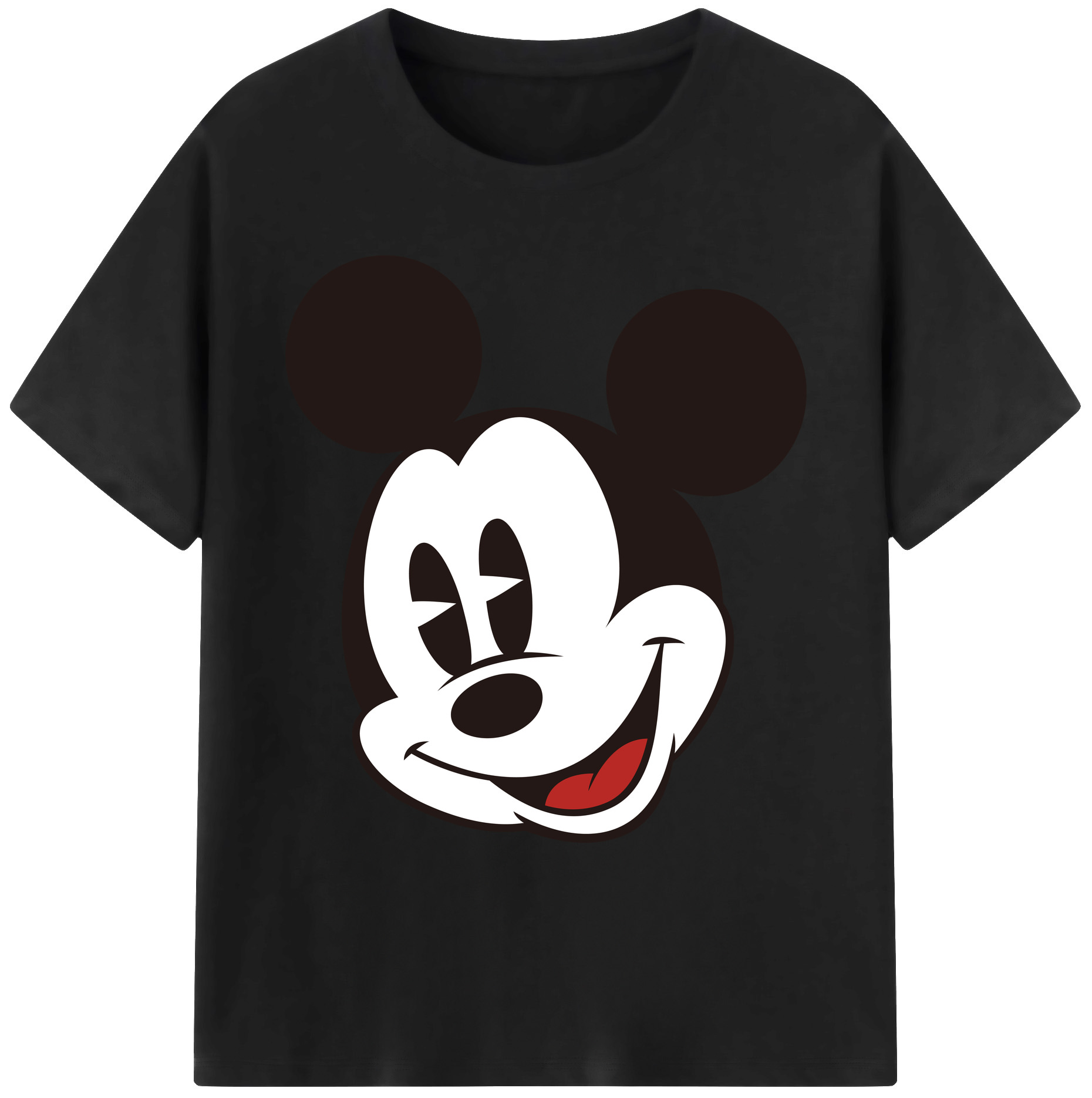 ミッキーマウス Mickey Mouse 綿100％ メンズ半袖Tシャツ｜肌触りやわらか＆通気性