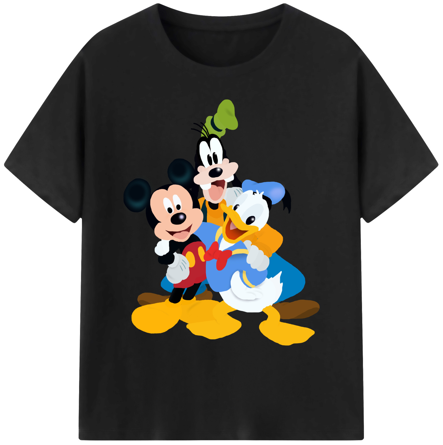 ミッキーマウス Mickey Mouse 綿100％ メンズ半袖Tシャツ｜肌触りやわらか＆通気性