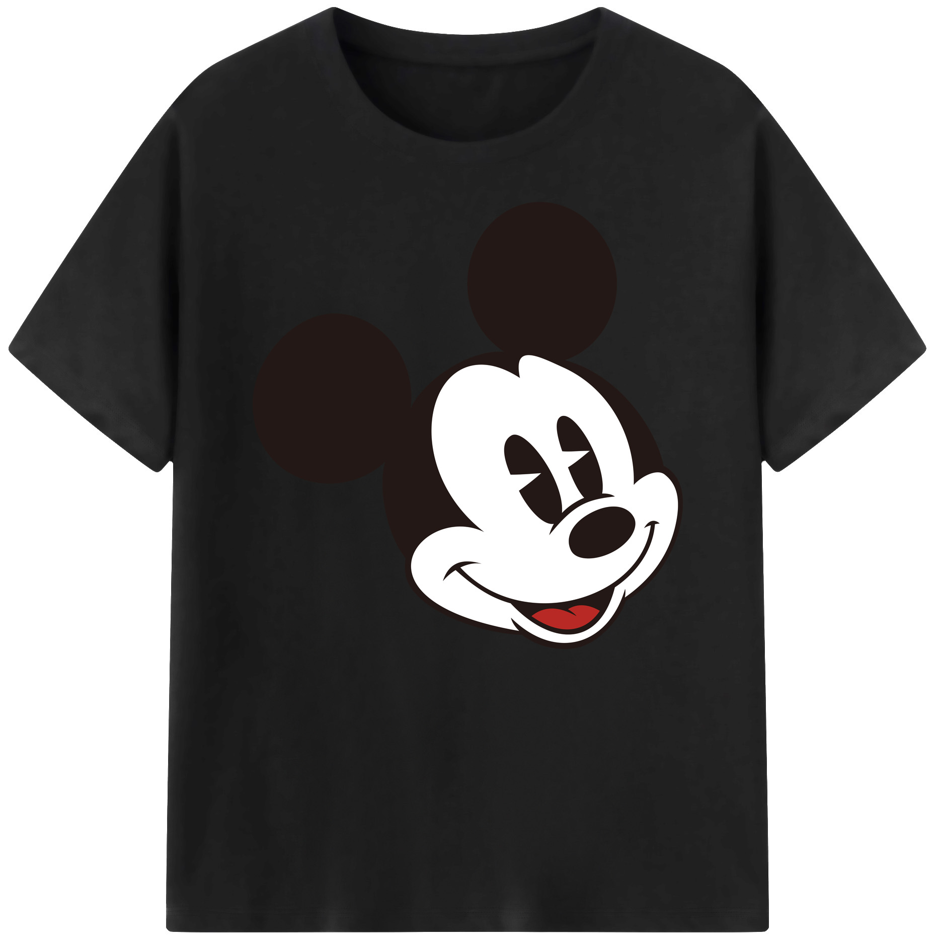 ミッキーマウス Mickey Mouse 綿100％ メンズ半袖Tシャツ｜肌触りやわらか＆通気性