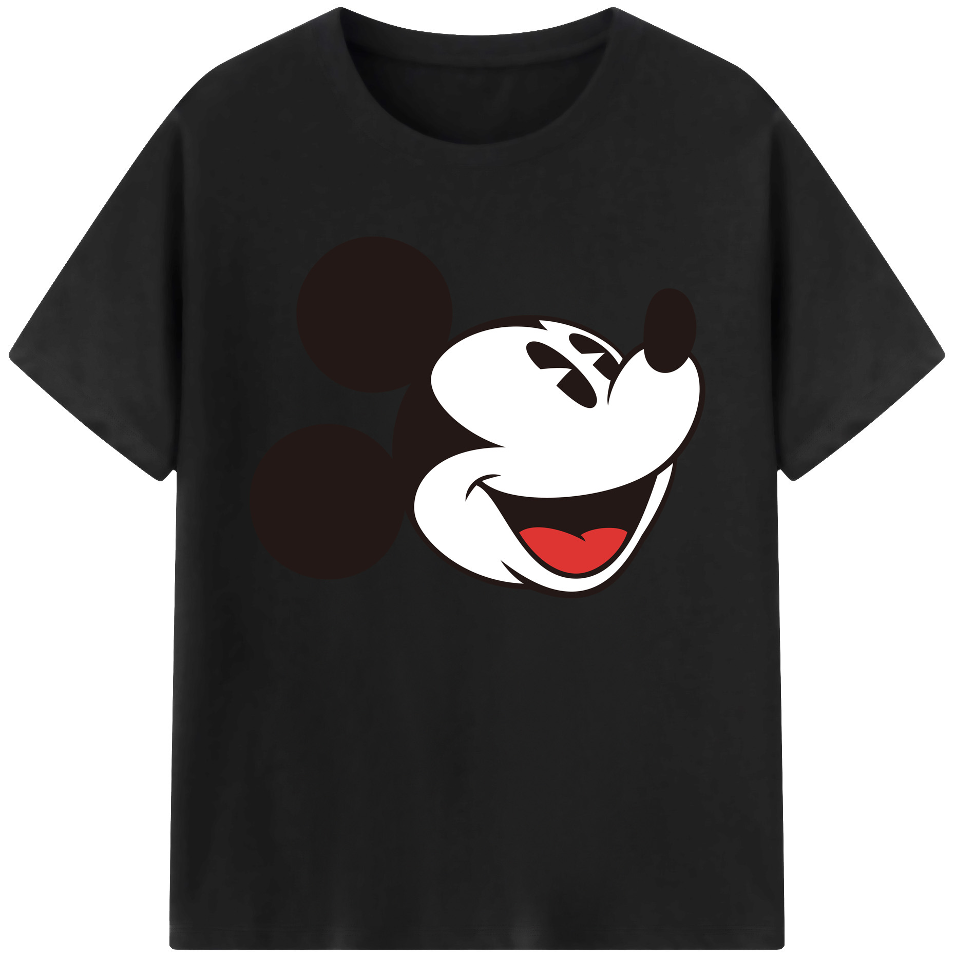 ミッキーマウス Mickey Mouse 綿100％ メンズ半袖Tシャツ｜肌触りやわらか＆通気性