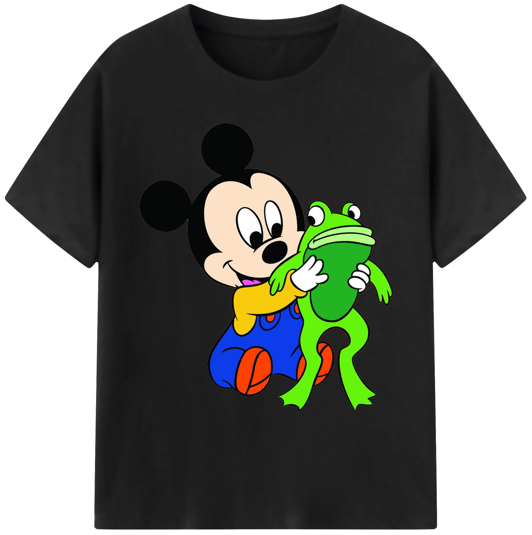 （画像用） ミッキーマウス Mickey Mouse 綿100％ メンズ半袖Tシャツ｜肌触りやわらか＆通気性
