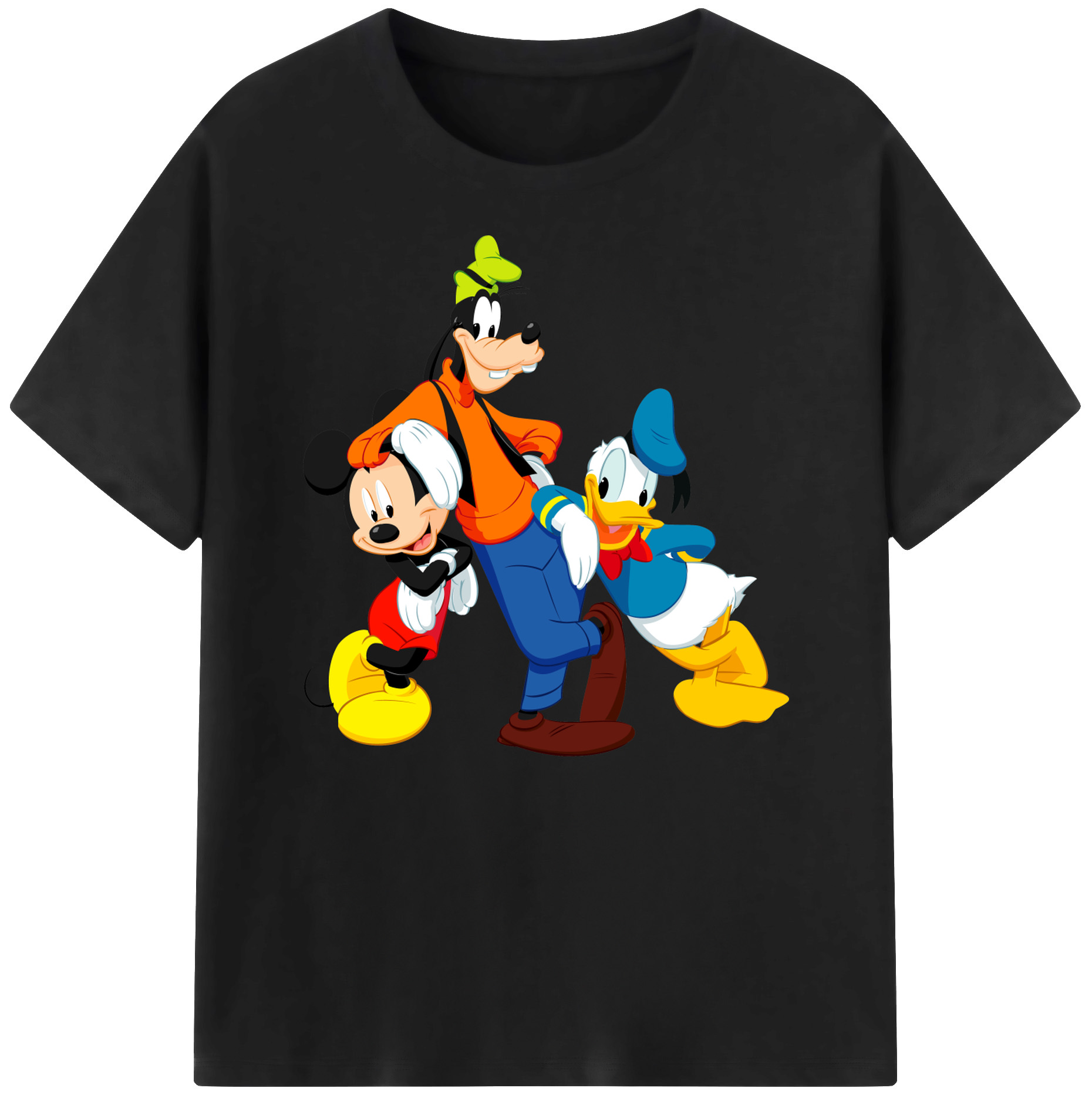 ミッキーマウス Mickey Mouse 綿100％ メンズ半袖Tシャツ｜肌触りやわらか＆通気性
