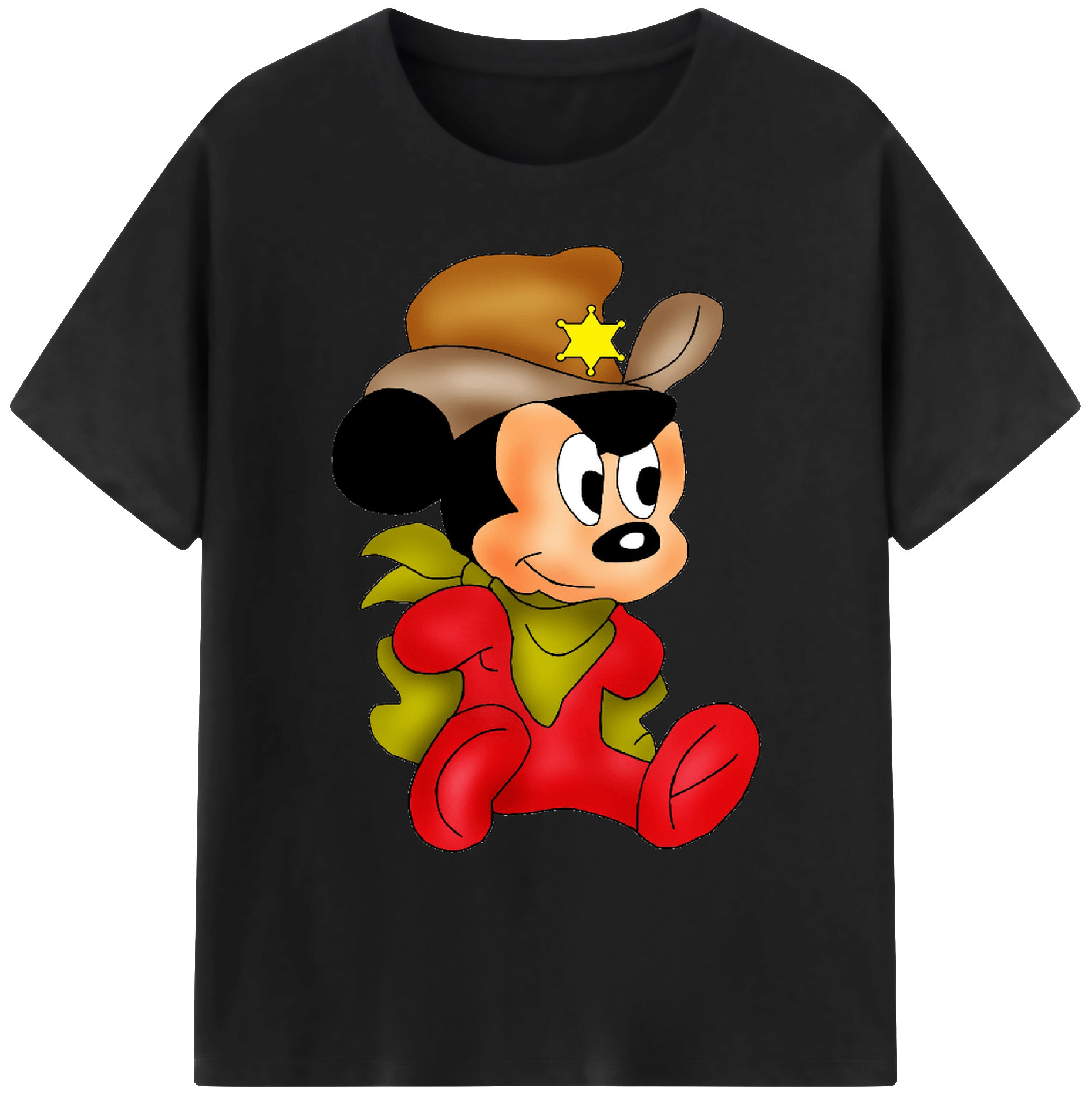 ミッキーマウス Mickey Mouse 綿100％ メンズ半袖Tシャツ｜肌触りやわらか＆通気性