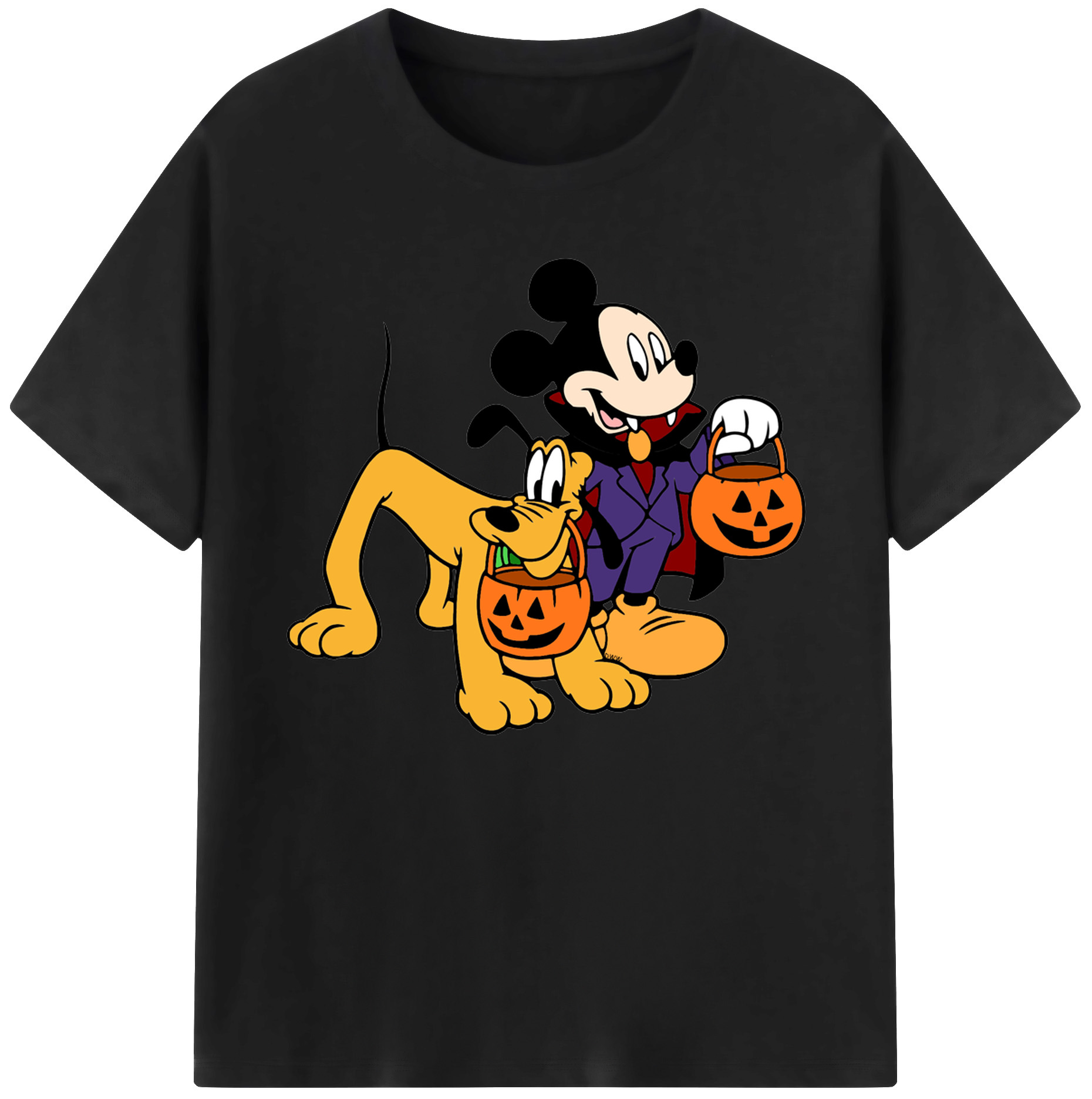 ミッキーマウス Mickey Mouse 綿100％ メンズ半袖Tシャツ｜肌触りやわらか＆通気性