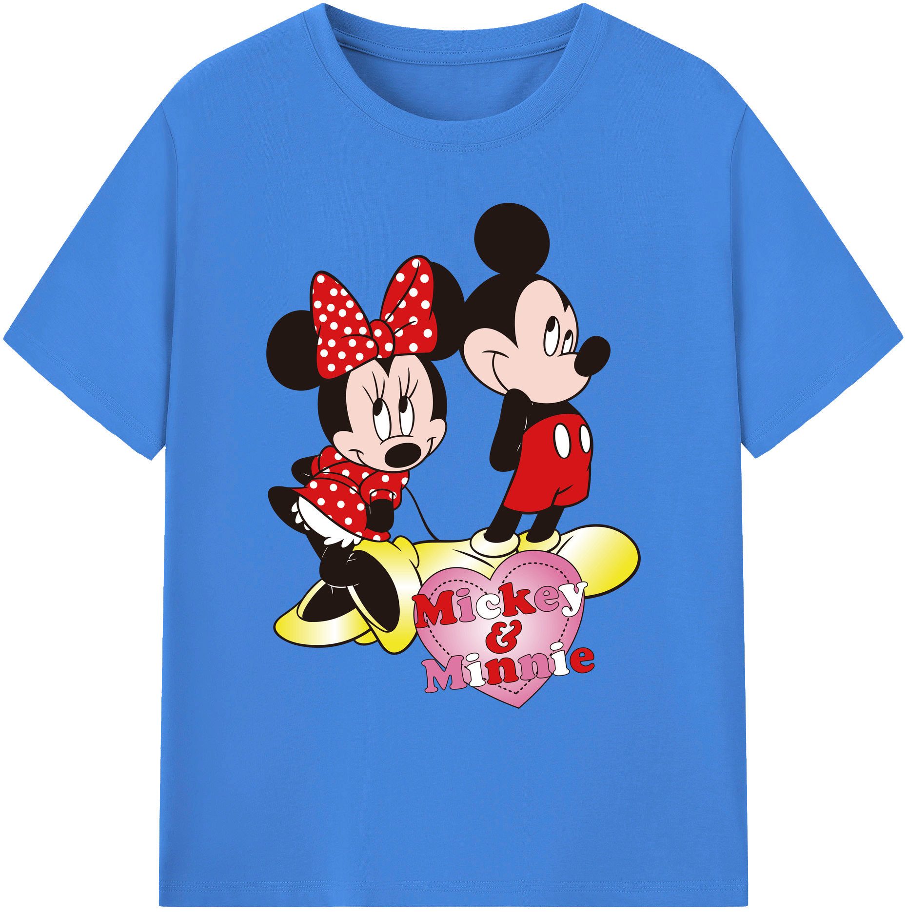 ミッキーマウス Mickey Mouse 綿100％ メンズ半袖Tシャツ｜肌触りやわらか＆通気性